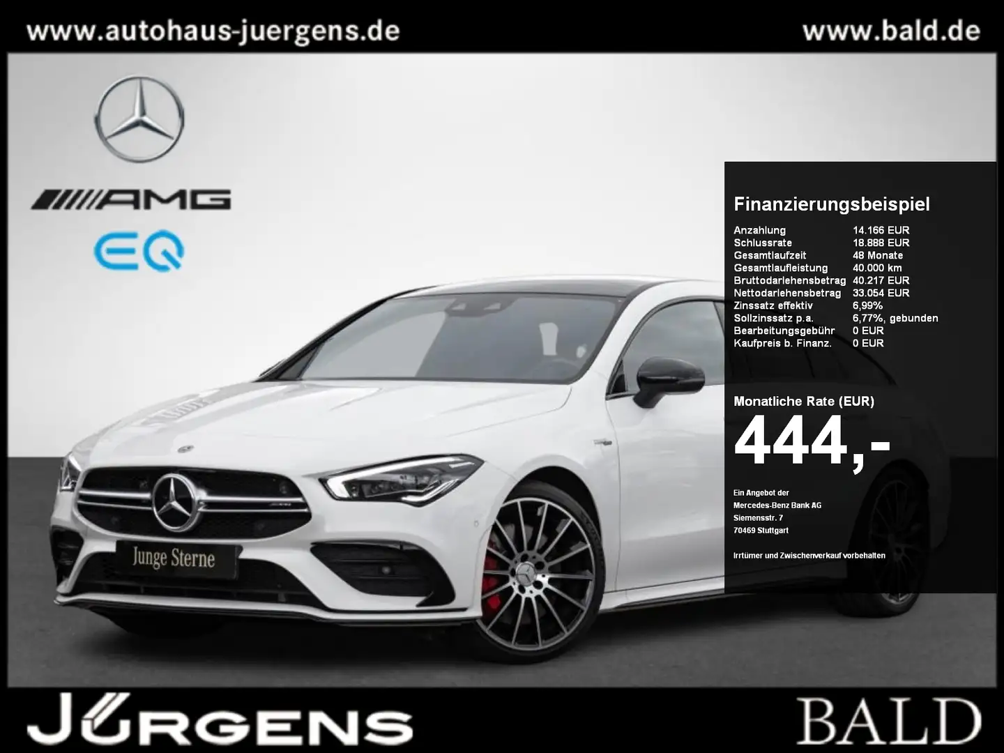 Mercedes-Benz CLA 35 AMG 4M SB Aero/Wide/ILS/Pano/Night/19" bijela - 1