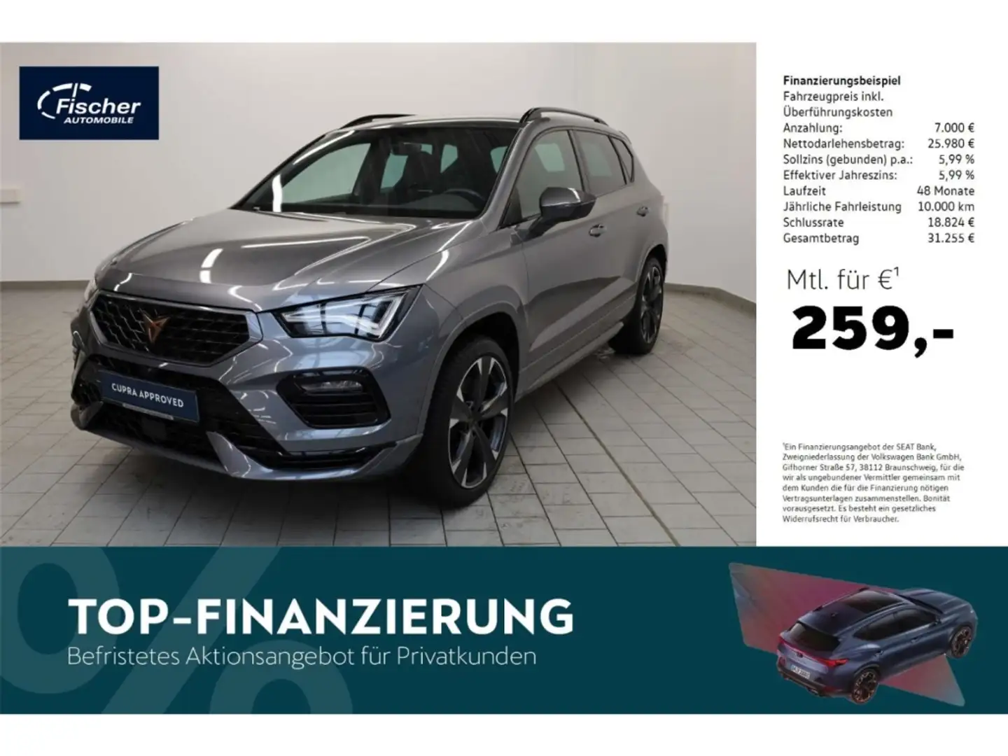 CUPRA Ateca 2.0 TSI 4Drive Grau - 1