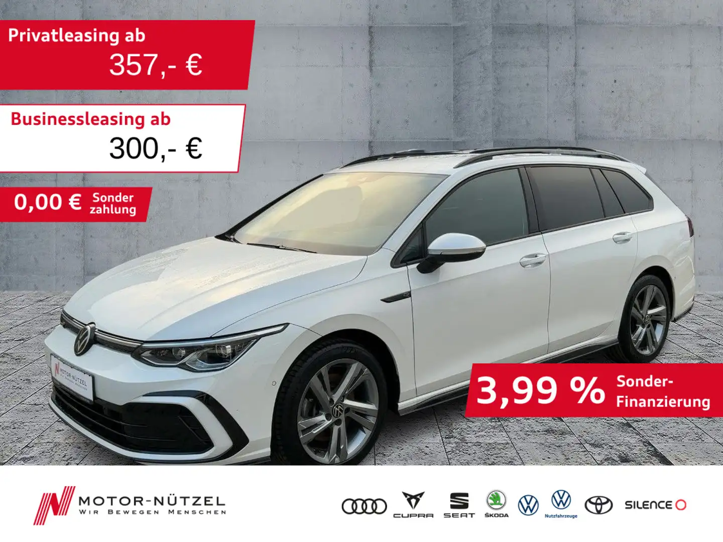 Volkswagen Golf Variant Golf VIII Variant 2.0 TDI DSG R-LINE LEDplus+AHK Weiß - 1