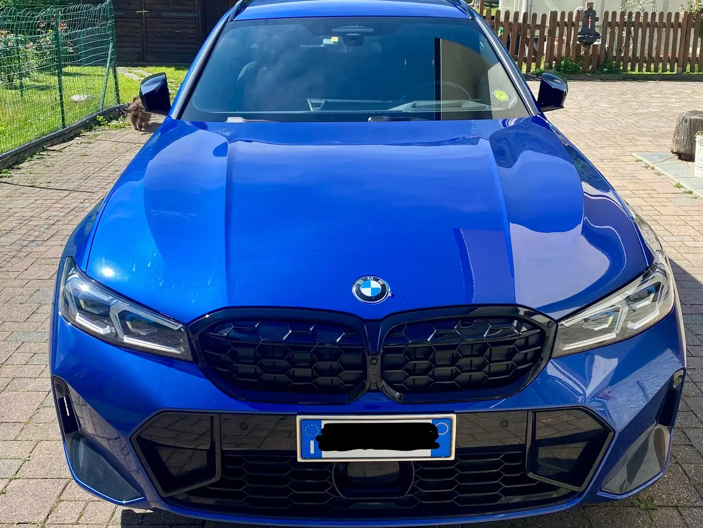 BMW 340 M340d Touring mhev 48V xdrive auto Bleu - 1