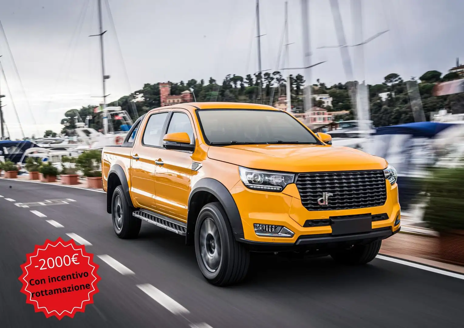 DR Automobiles PK8 2.0 Turbo Diesel Doppia Cabina 4x4 - AUTOCARRO - Amarillo - 2