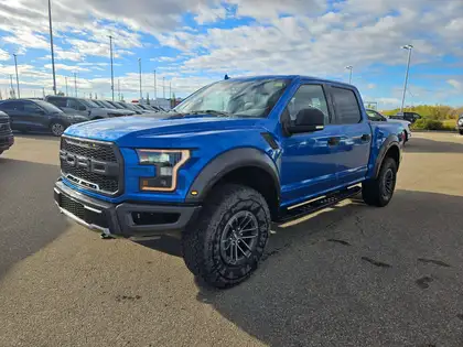 Blue 2020 Ford F-150 Pickup Truck Four-Wheel Drive 