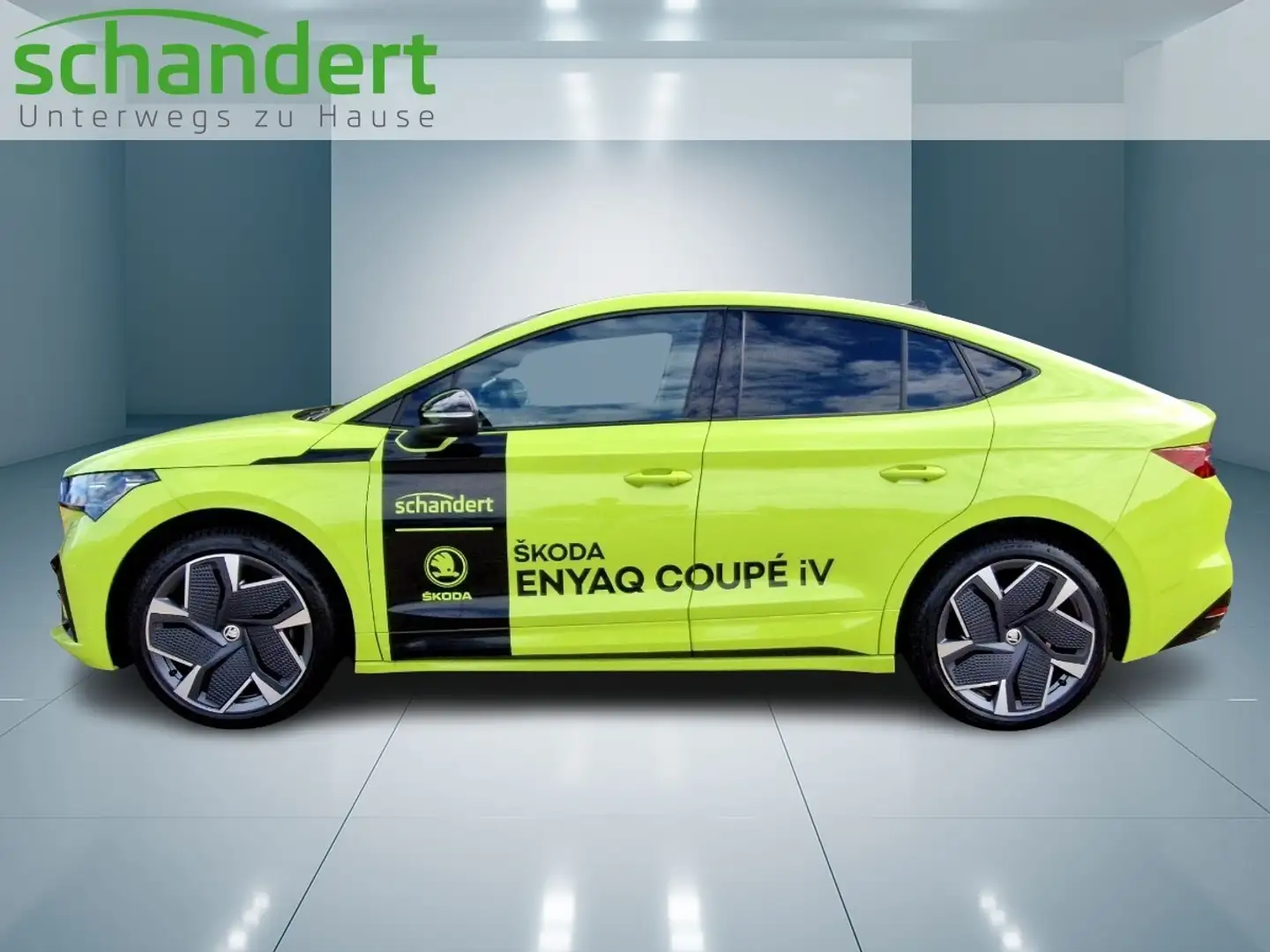 Skoda Enyaq Coupé RS Matrix AHK Navi Pano Klimaauto Grün - 2