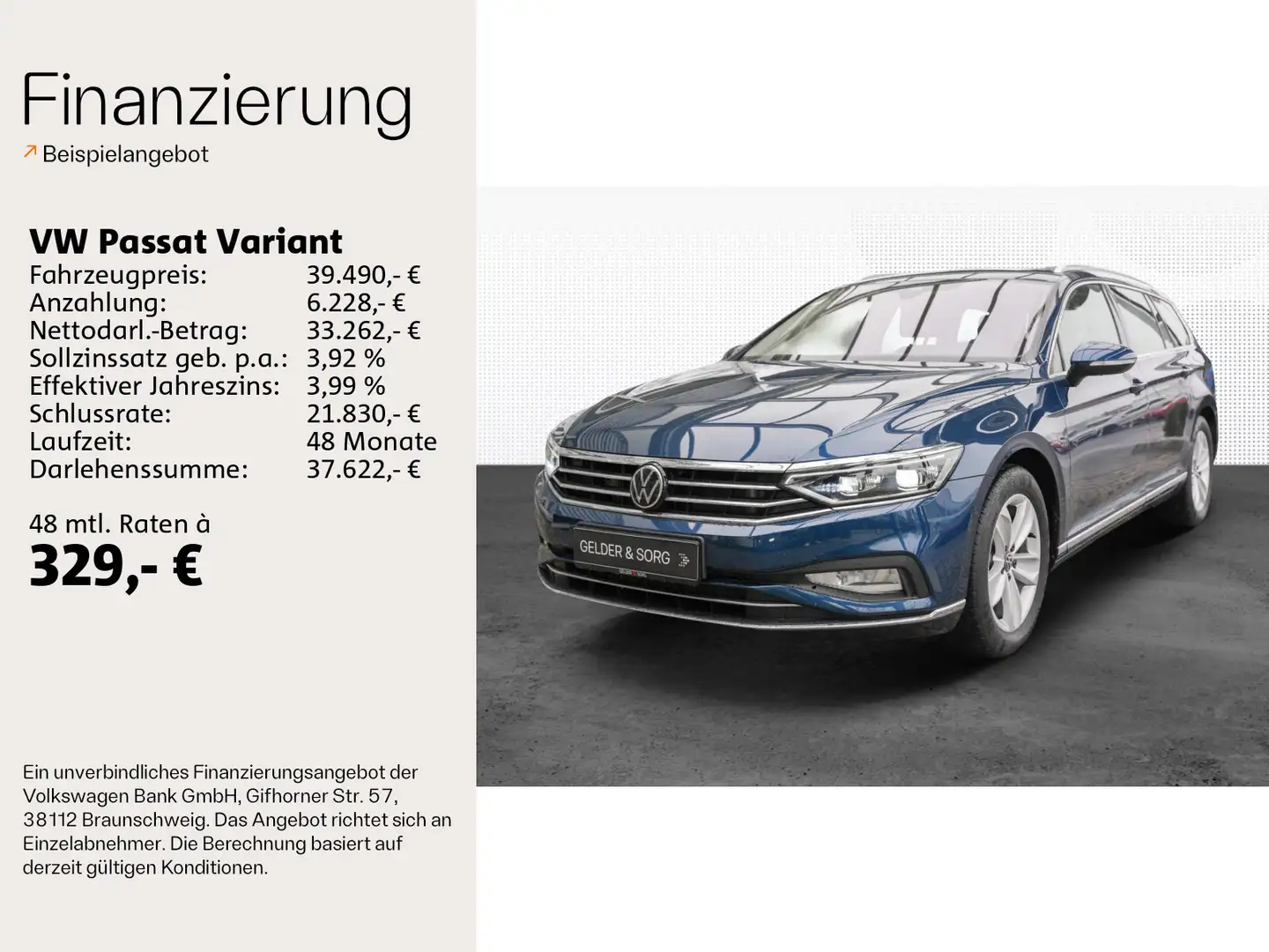 Volkswagen Passat Variant 2.0 TDI DSG Elegance  PAN|RFK|AHK Blau - 2