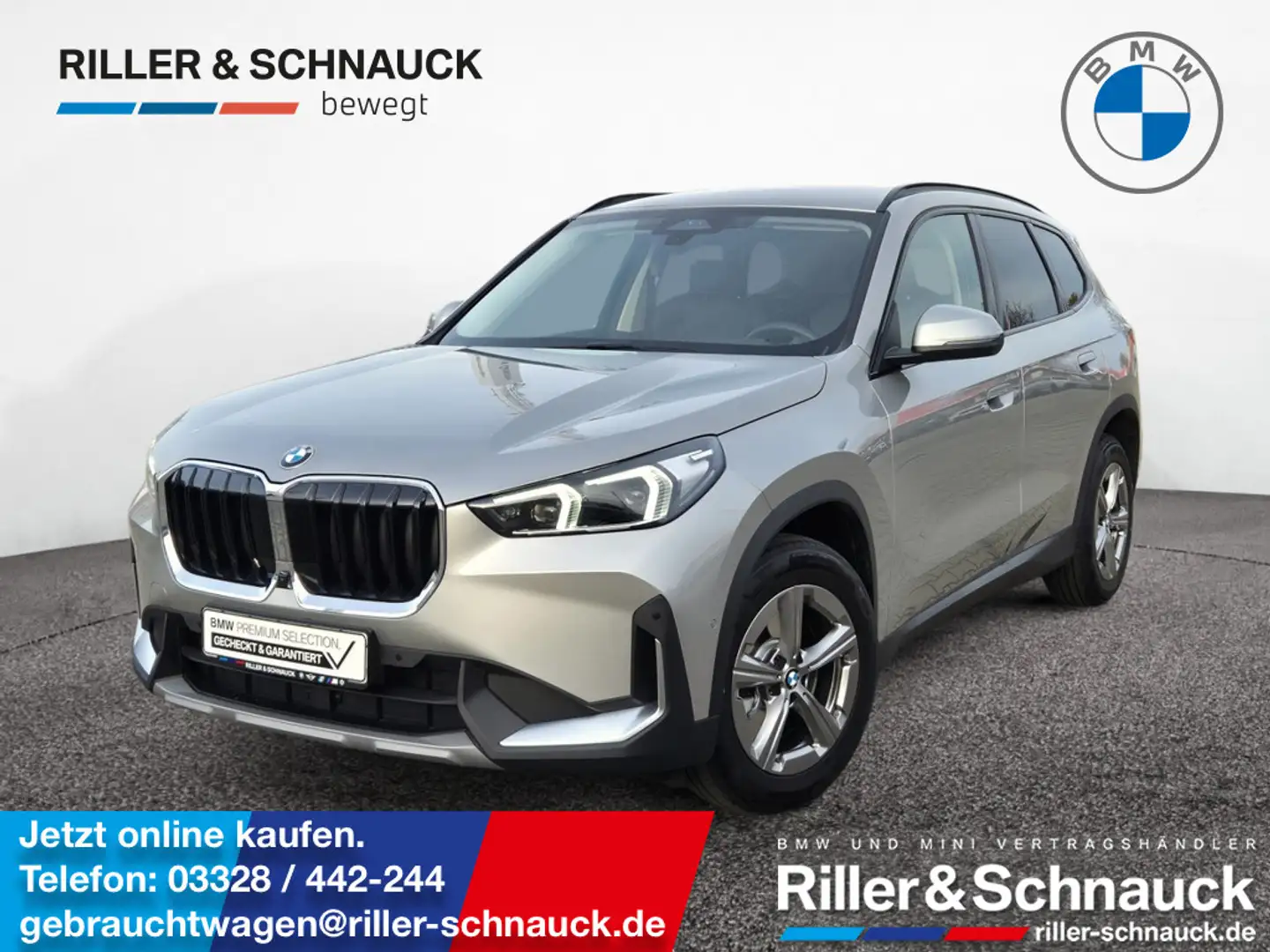 BMW X1 xDrive23d AHK+ACC+HUD+360°KAM+HK Silber - 1
