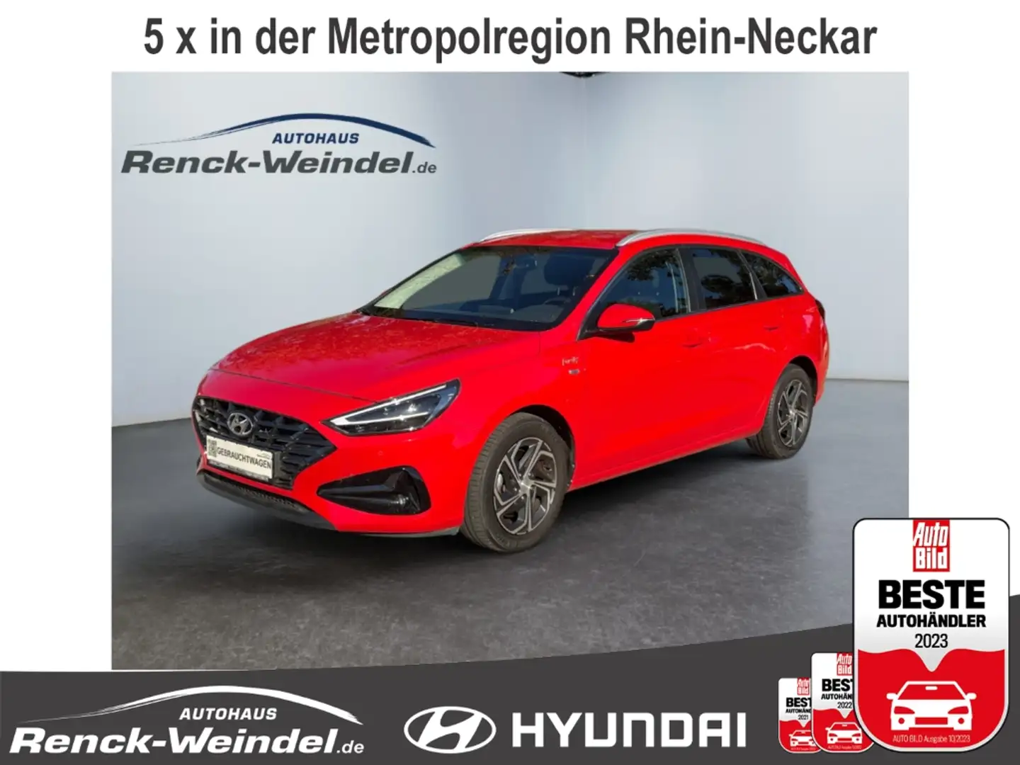 Hyundai i30 Prime Navi LED Apple CarPlay Android Auto Mehrzone Rot - 1