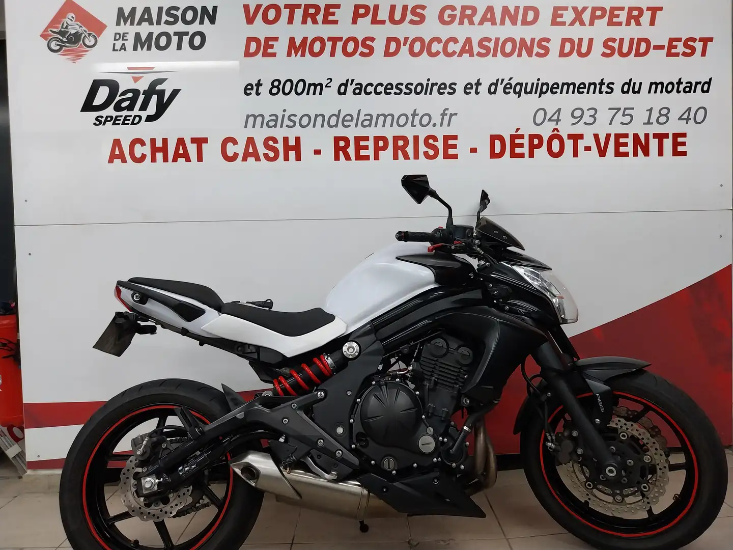 Kawasaki ER - 6 N Blanc - 1