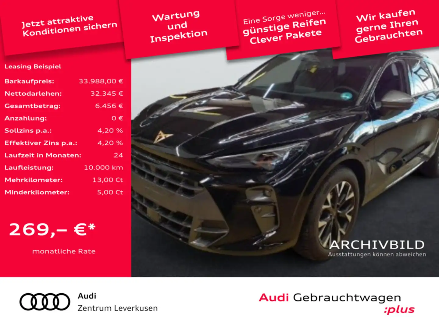 CUPRA Terramar DSG NAVI VIRT HUD ACC MEMORY LEDER S Schwarz - 1