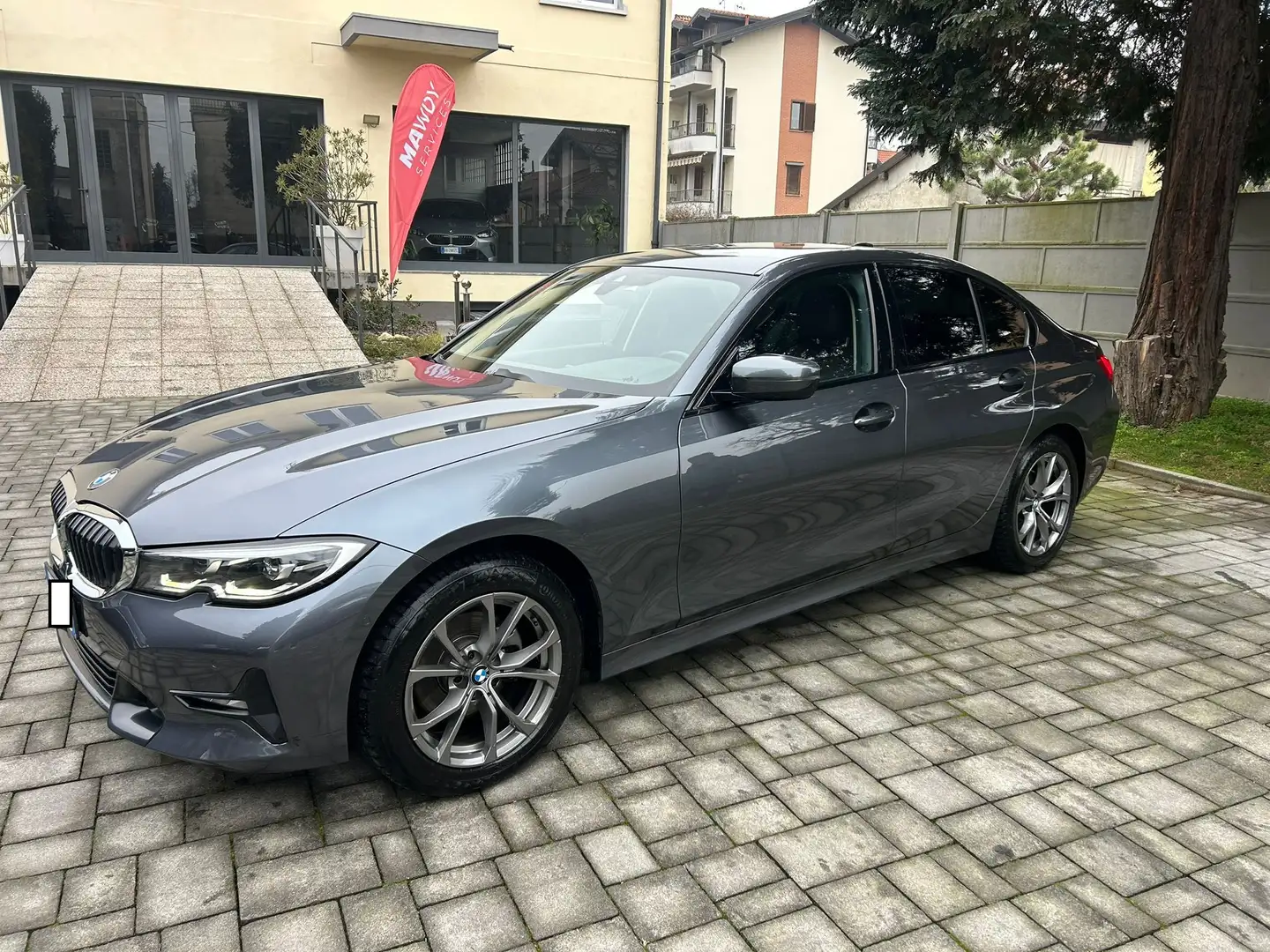 BMW 320 320d mhev 48V Sport auto NAVI LED PELLE CAMERA Grau - 1