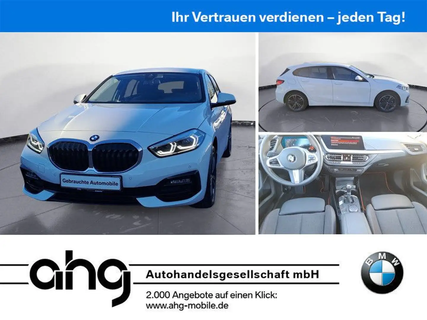 BMW 118 i Sportline AHK. Komfortzugang Blanco - 1