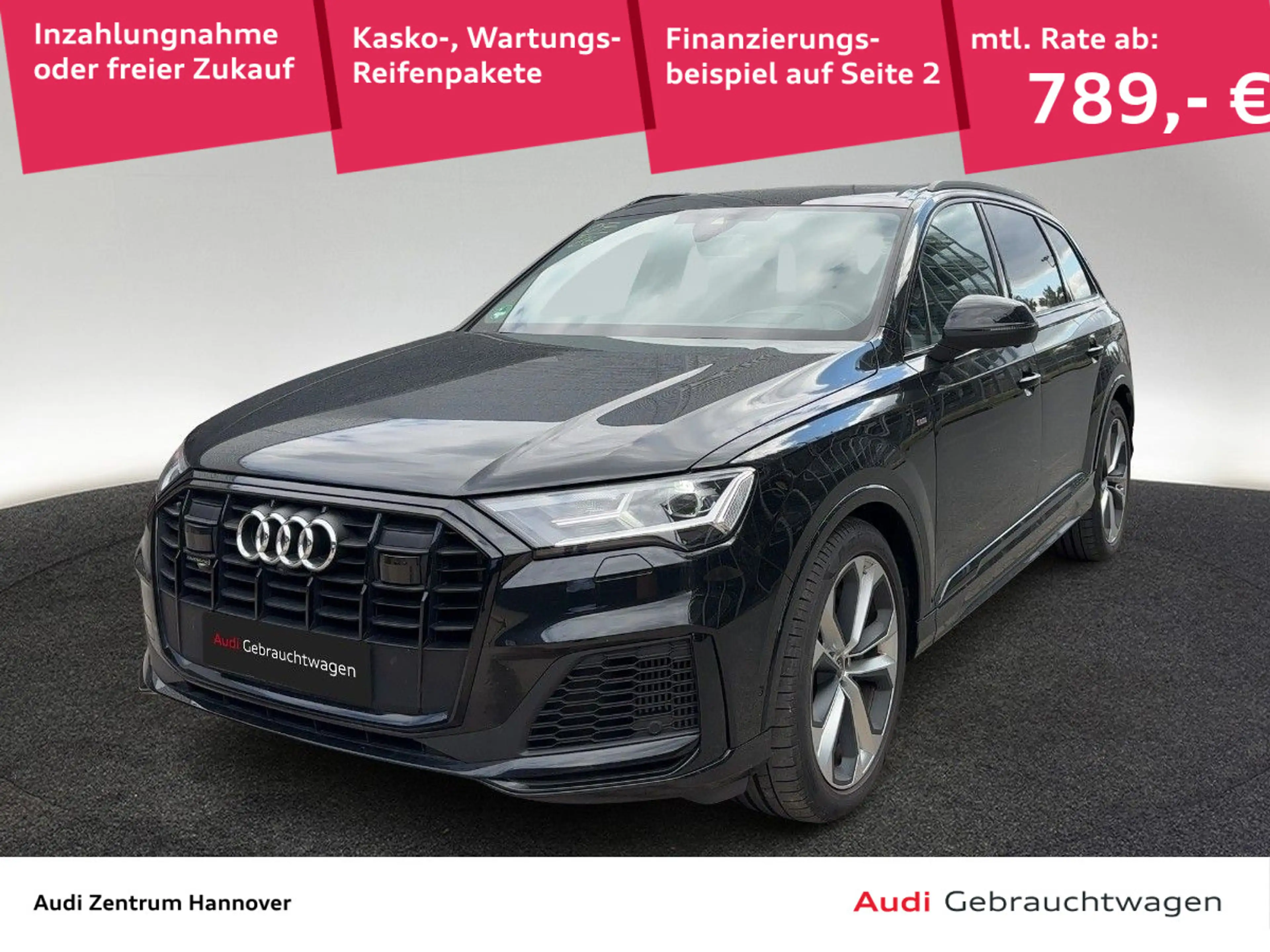 Audi Q7 S line 55 TFSI e quattro Head-Up Pano B&O AHK