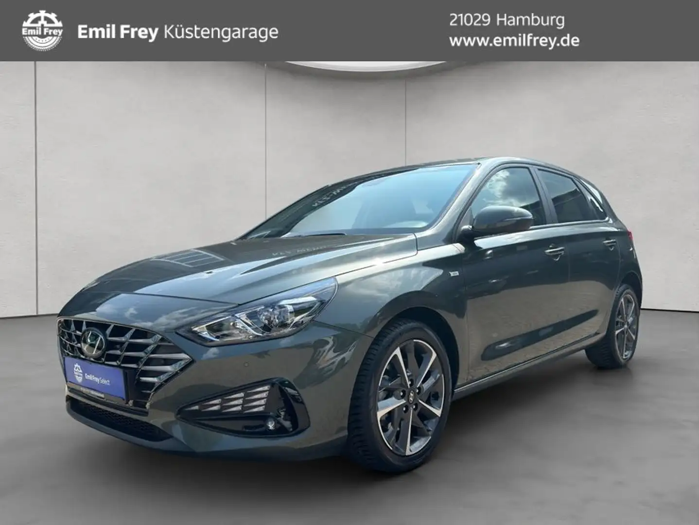 Hyundai i30 1.0 T-GDI 48V-Hybrid Trend PDC GRA SHZ RFK Gris - 1