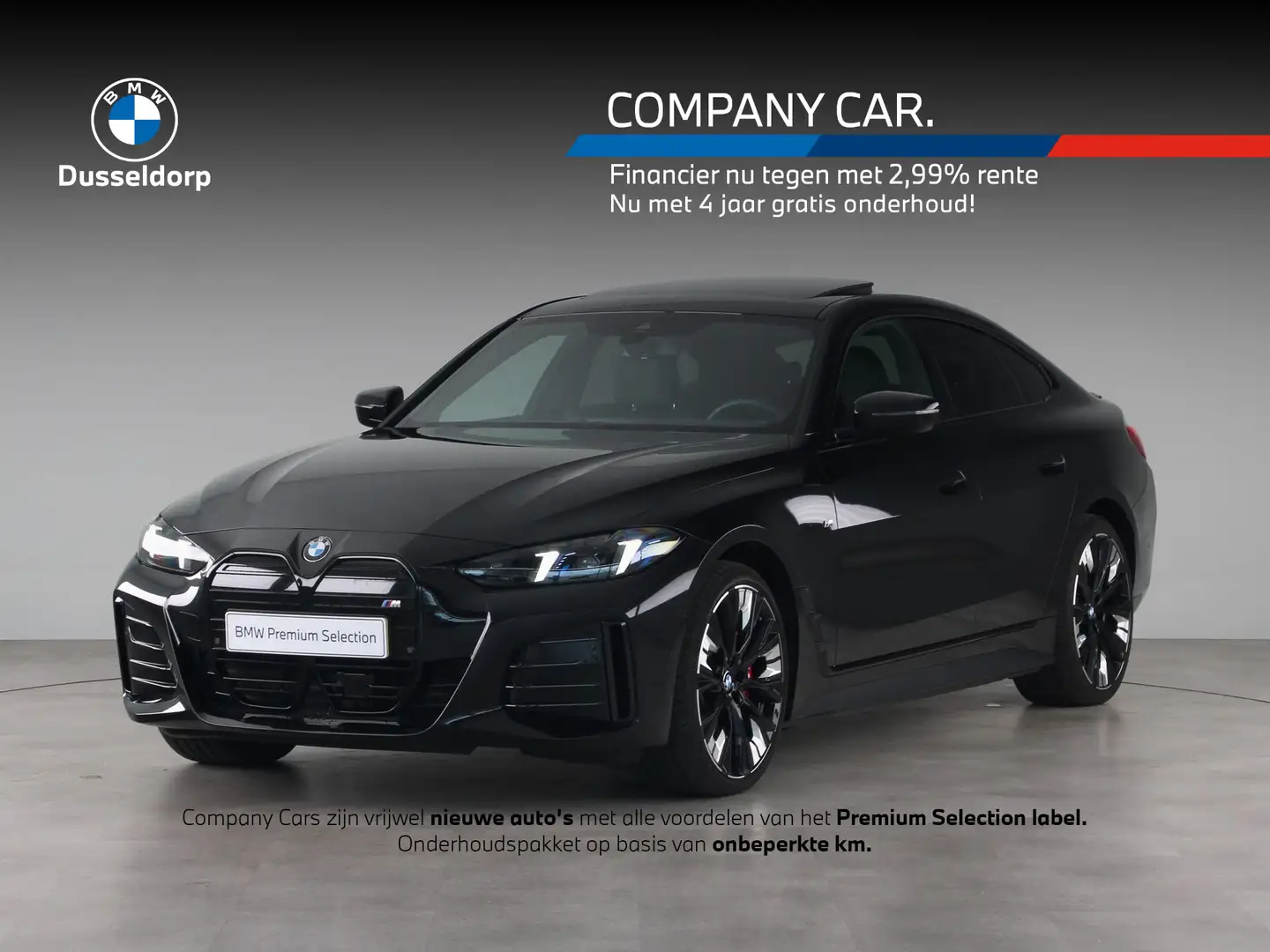 BMW i4 eDrive40 M Sport Edition 84 kWh M Sportpakket Pro Zwart - 1