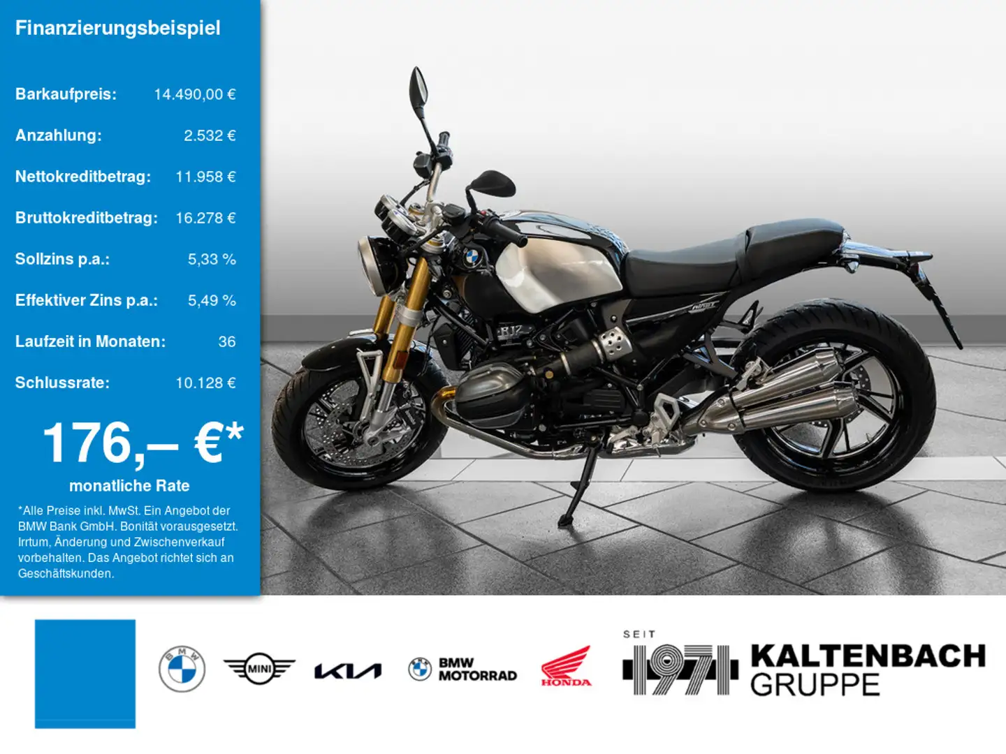 BMW R 12 nineT KOMFORT-P. LED SCHEINWERFER Negro - 1