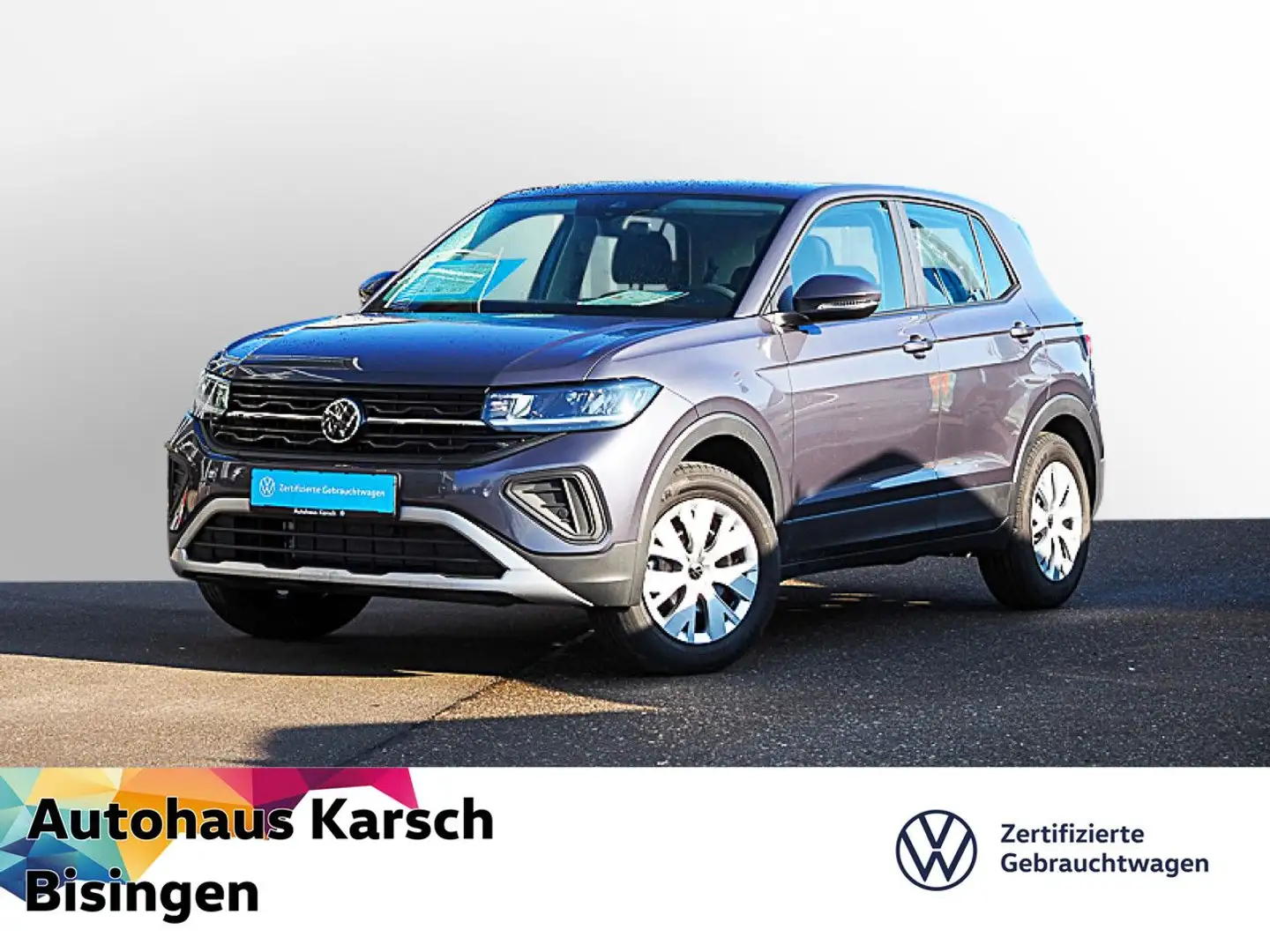 Volkswagen T-Cross 1.0 TSI KLIMA, PDC, SH LED Einparkhilfe Grau - 1