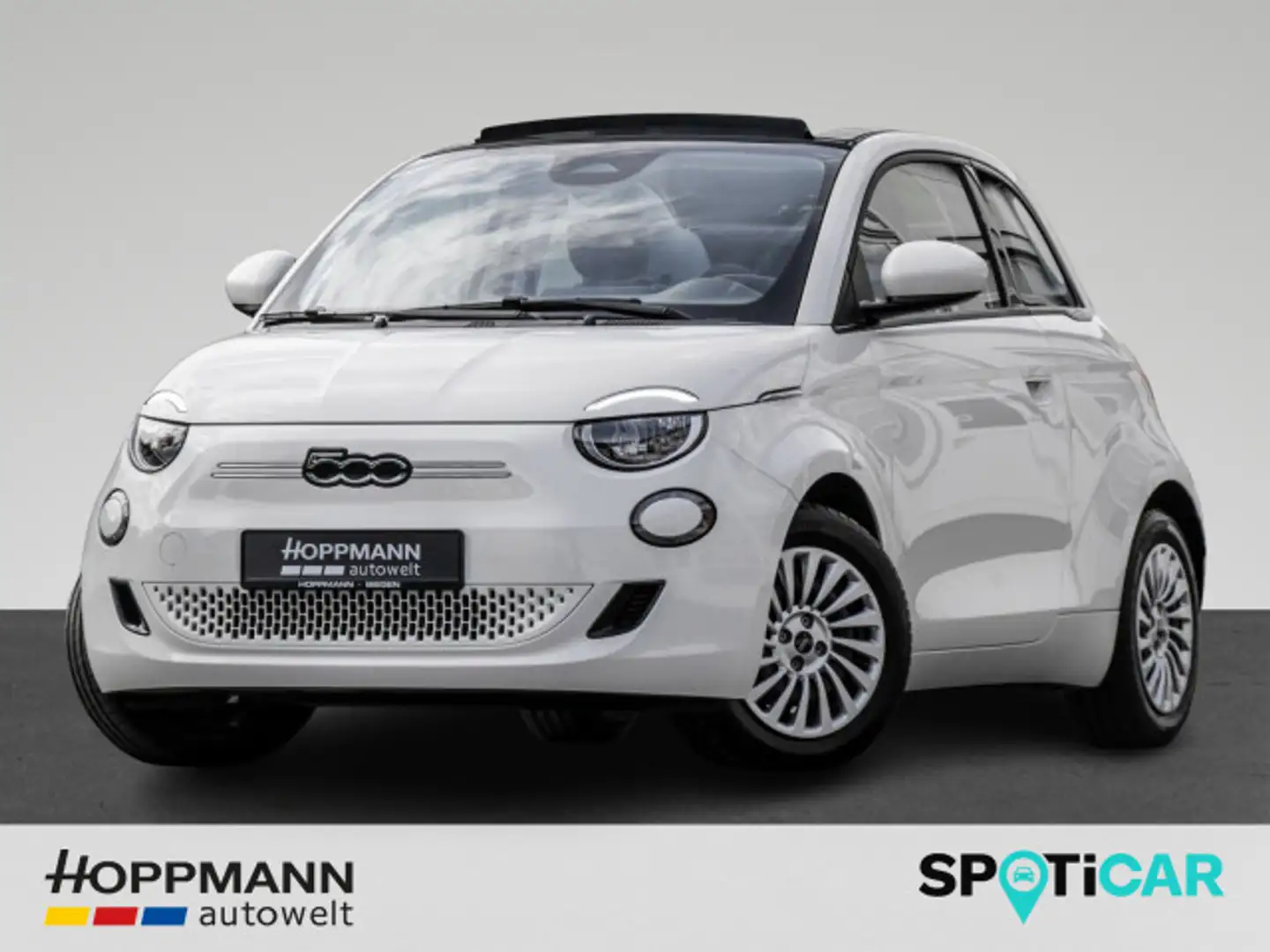 Fiat 500e Cabrio Base, CarPlay, Klima Weiß - 1