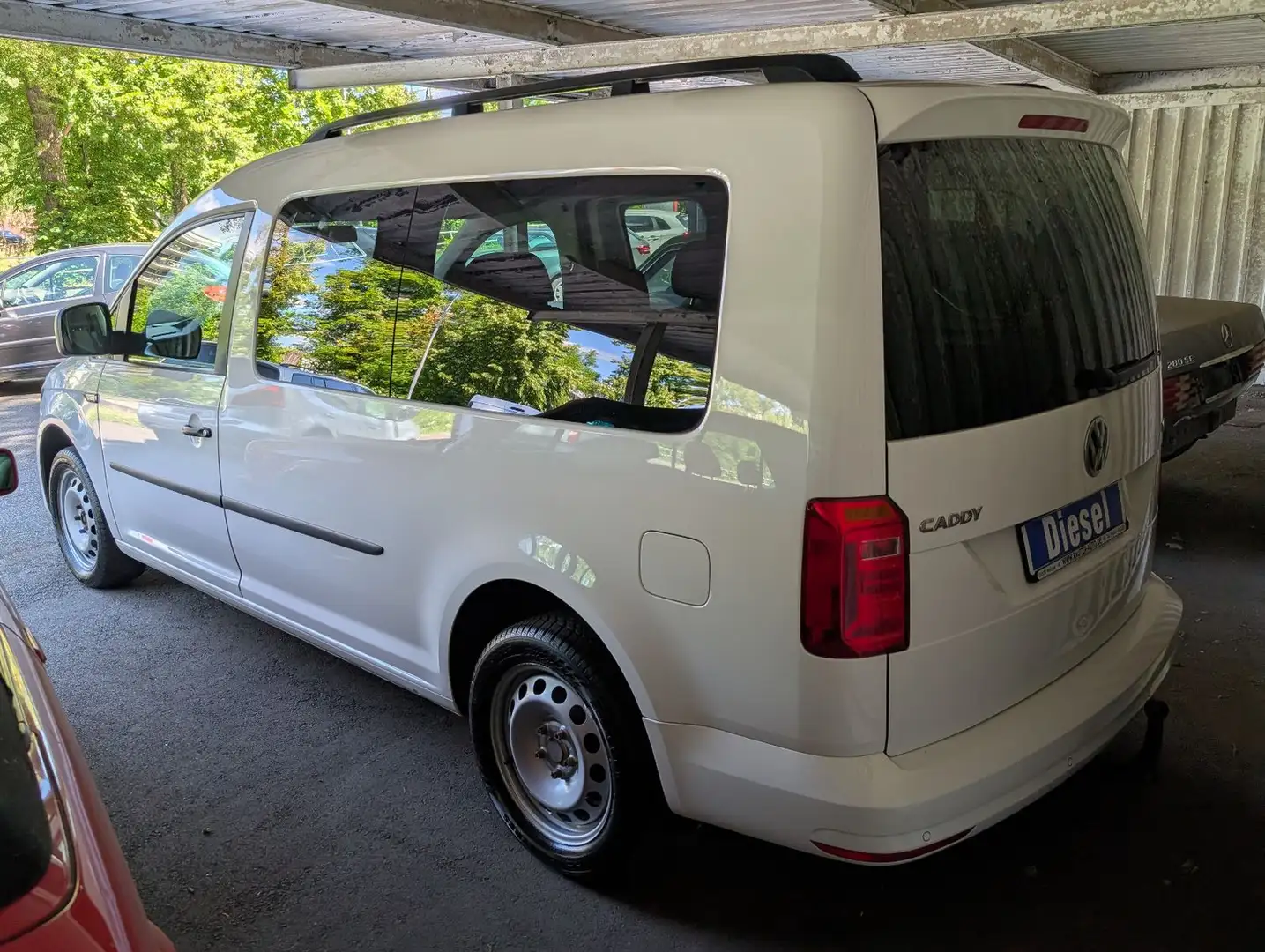 Volkswagen Caddy Maxi 2.0 TDI 2018 NAVI 99tKM 7SITZE UNFALL Blanc - 2