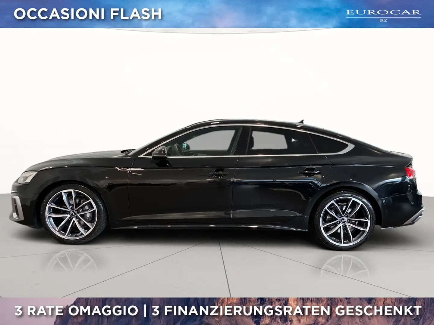 Audi A5 sportback 40 2.0 tdi mhev s line edition quattro 2 Negro - 2
