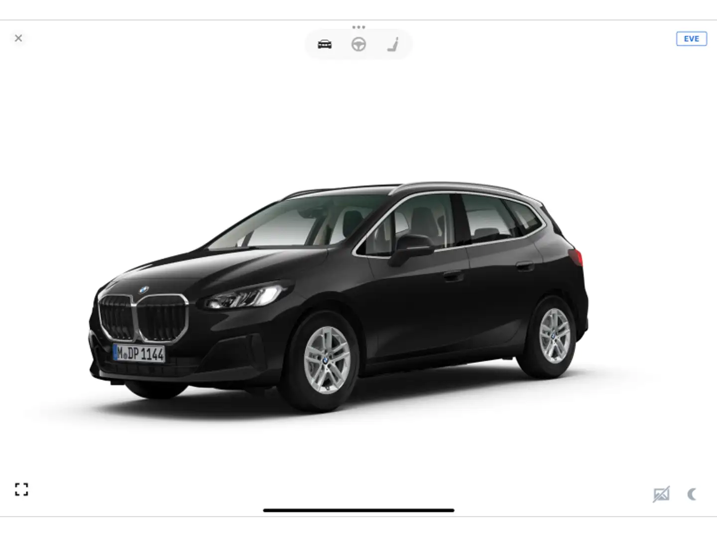 BMW 218 i Active Tourer Zwart - 1