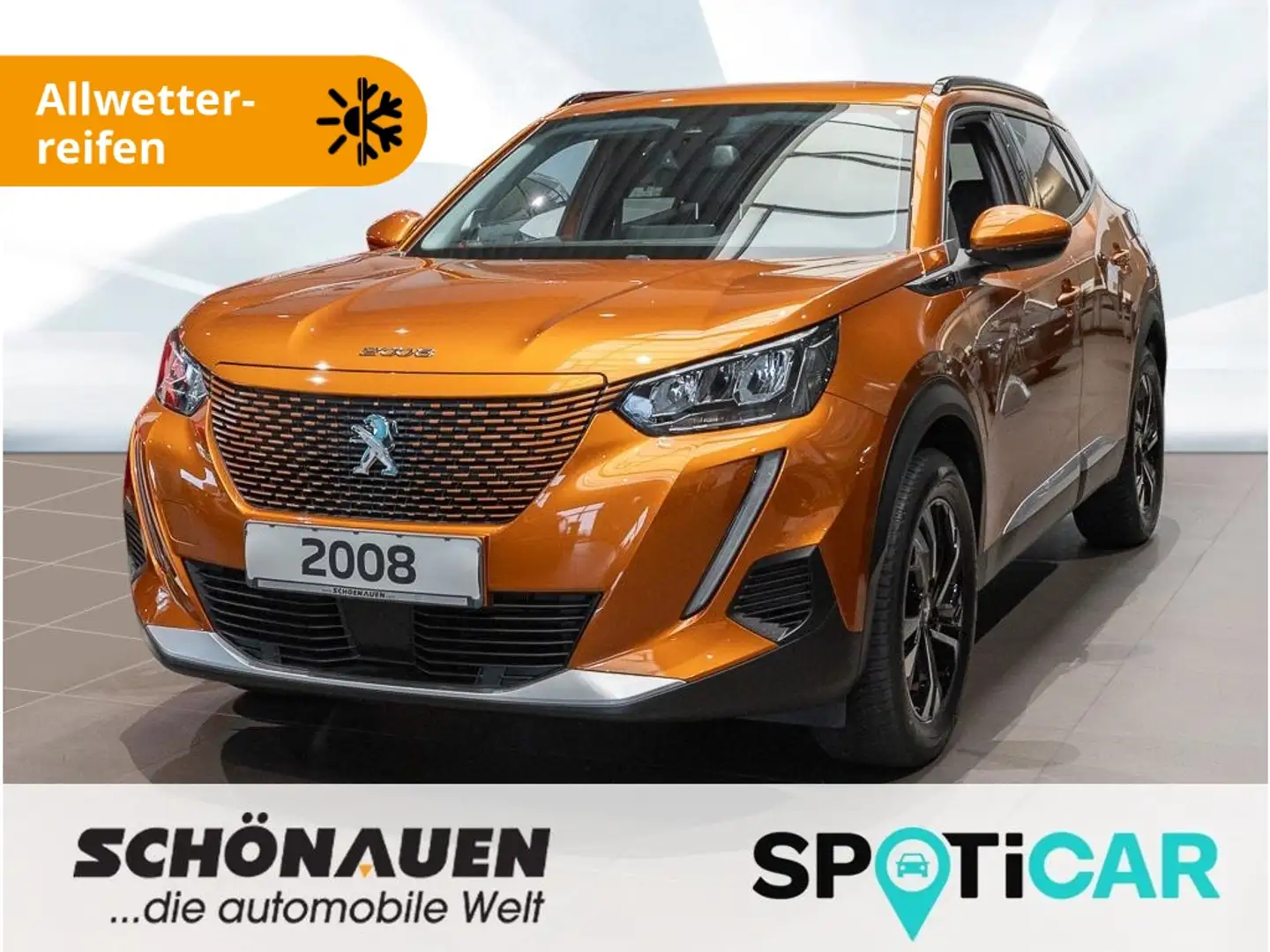 Peugeot 2008 ELEKTRO Allure +ALLW+OBC11kW+PDC+BC+LED+KLI+ Orange - 1
