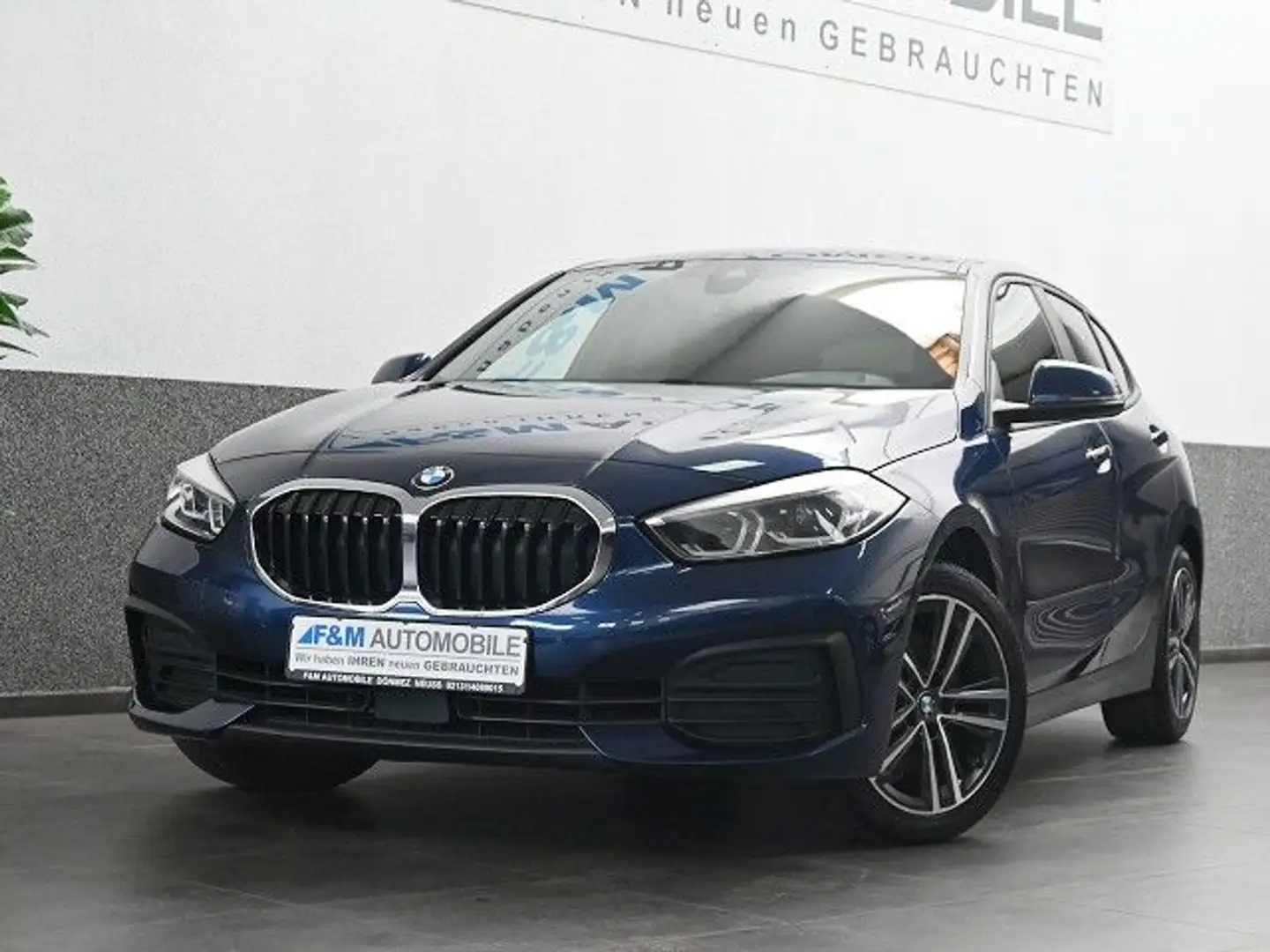 BMW 118 d Advantage Navi Leder Pano R-KAM Sitzhz Blau - 2