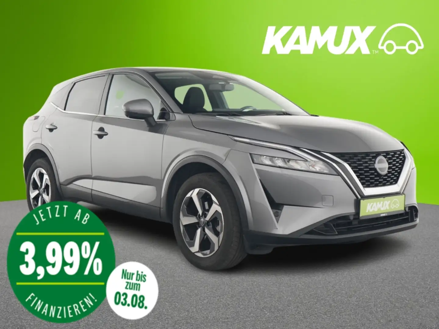 Nissan Qashqai 1.3DIG-T Aut.N-Connecta+LED+NAVI+CARPLAY Grau - 1