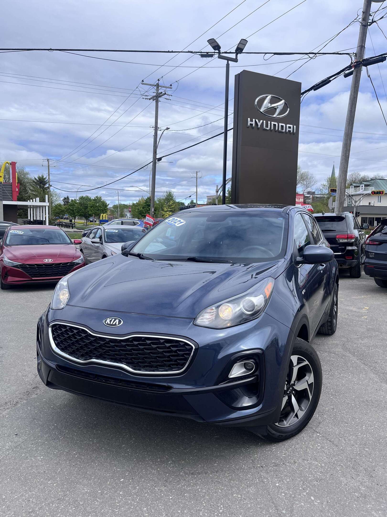 Blue 2021 Kia Sportage SUV / Crossover All-Wheel Drive Automatic