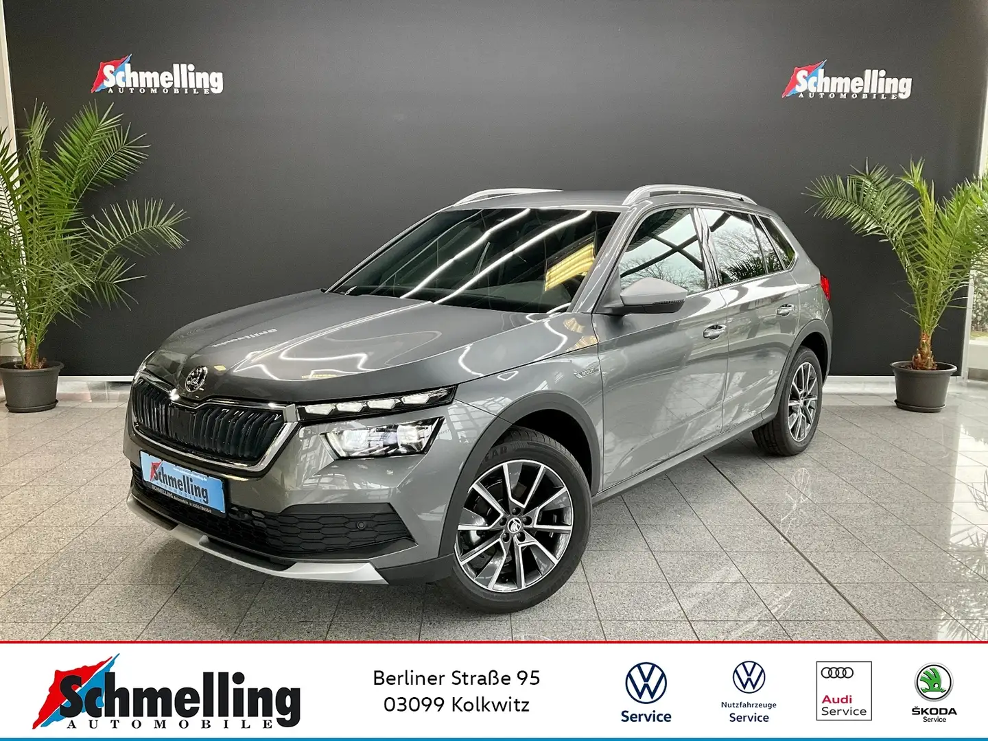 Skoda Kamiq ScoutLine 1,0 l TSI LED AHK NAV E-KLAPPE Gris - 1