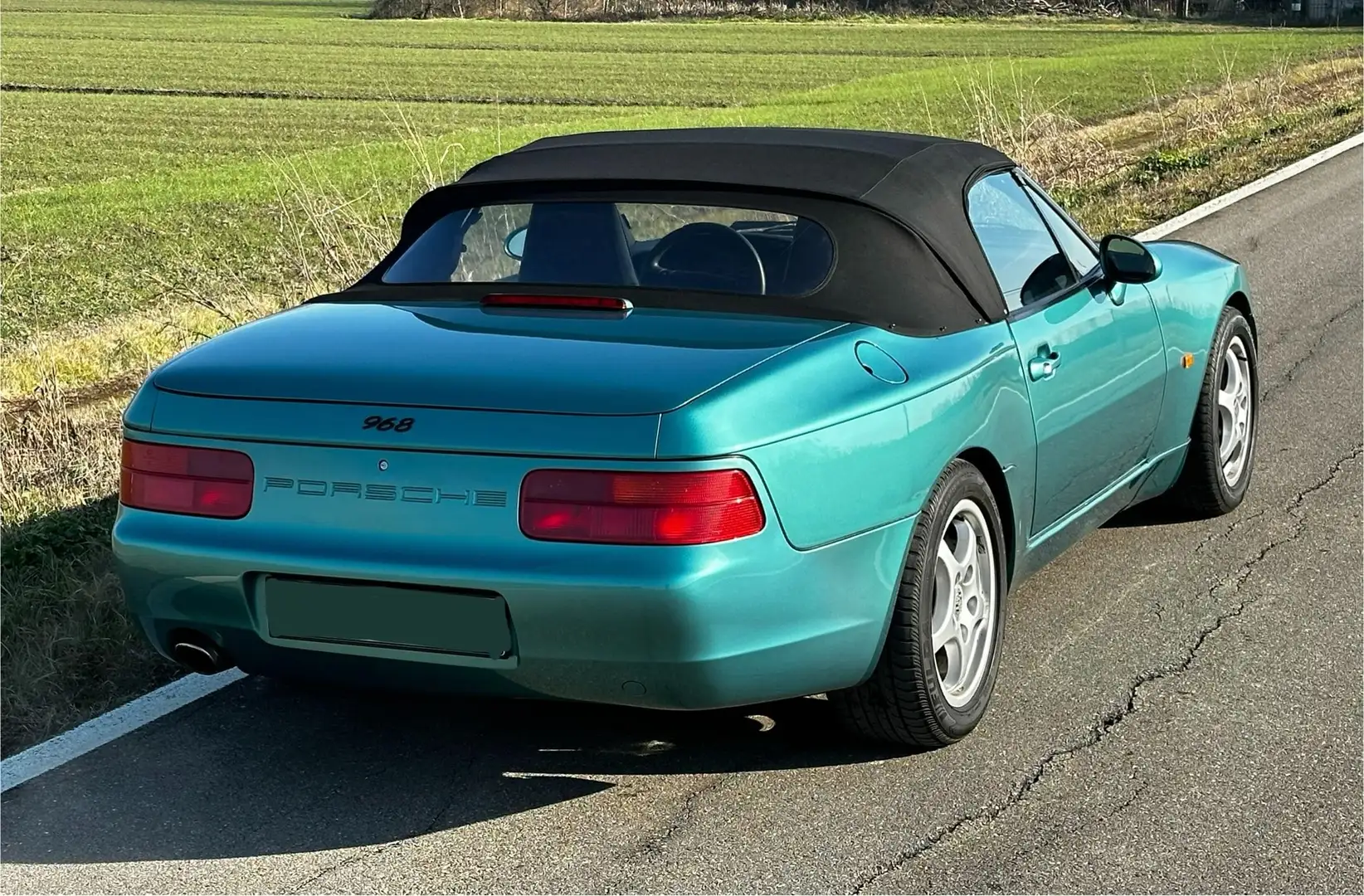 Porsche 968 cabriolet wimbledon green italiana porsche italia Yeşil - 2