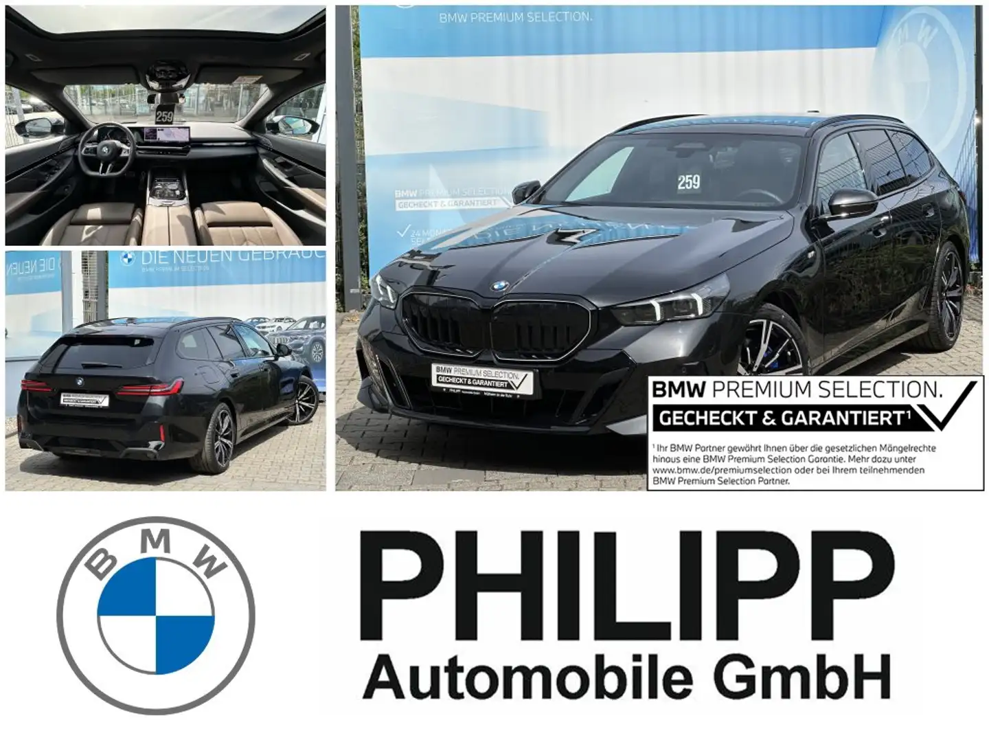 BMW 540 d xDrive M Sport Pro Autobahnas. PANO B&W AHK Czarny - 1