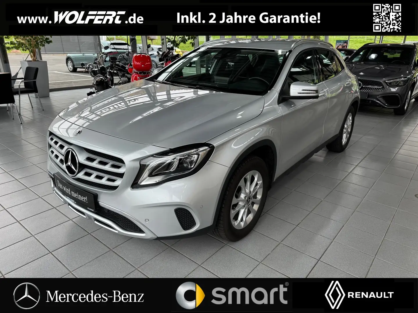 Mercedes-Benz GLA 180 mit Offroad Fahrwerk, 2 Jahre Mercedes Garantie Zilver - 1
