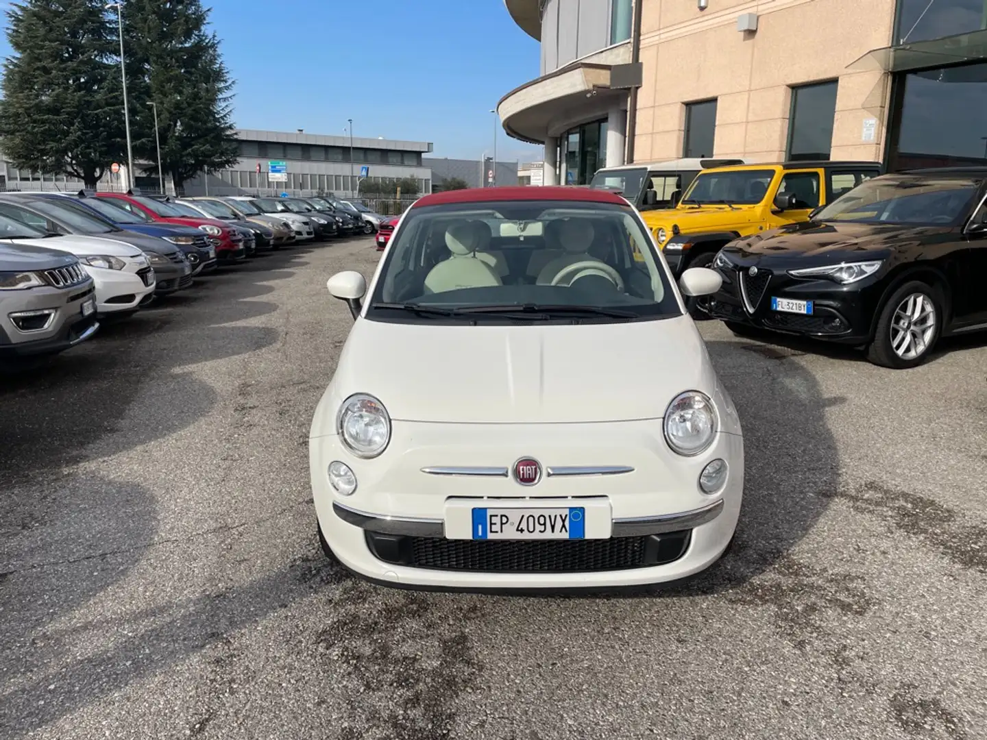 Fiat 500C CABRIO 1.2 Lounge 69cv SOLO KM.35K OK NEOPATENTATI Blanc - 2