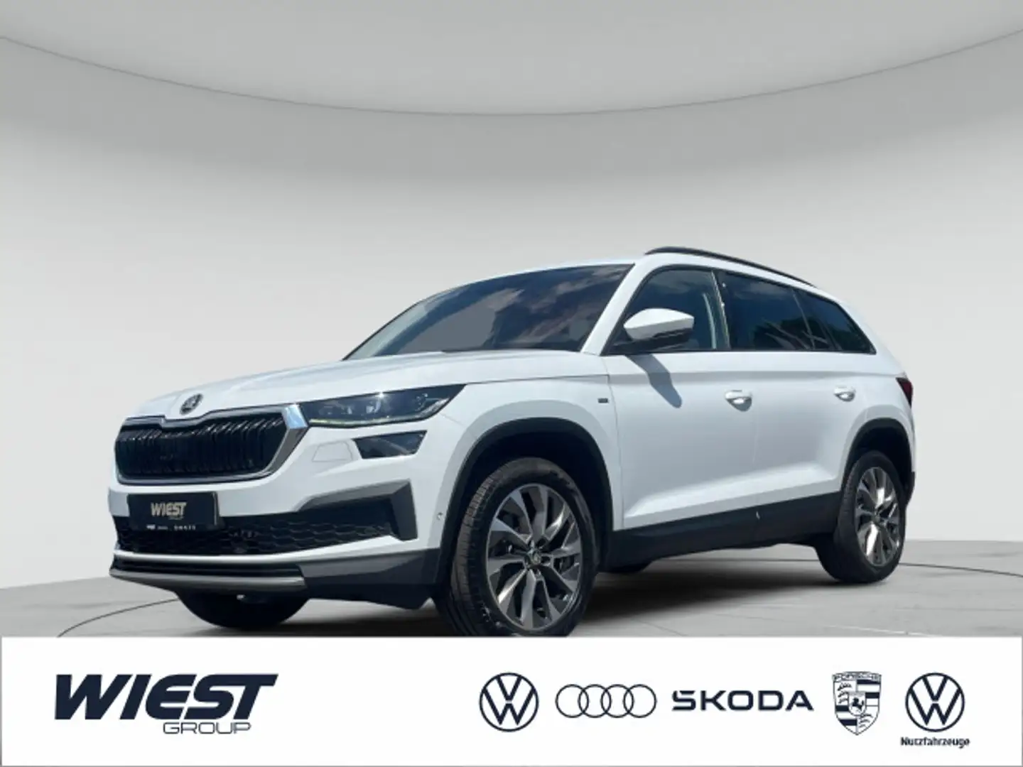 Skoda Kodiaq Clever 4x4 2.0 TDI DSG AHK RFK LED Navi A Weiß - 1