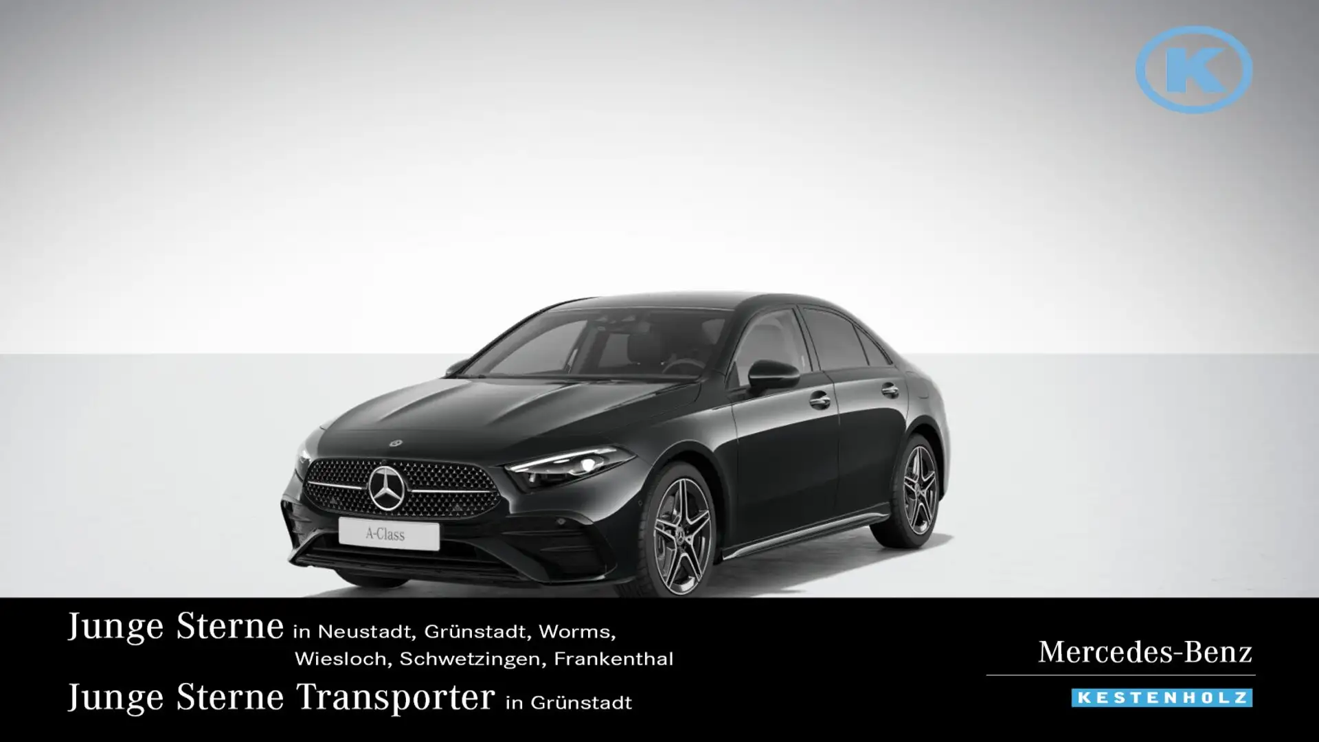 Mercedes-Benz A 250 A 250 4M Limo AMG+NIGHT+AHK+DISTRO+PANO+HUD+360° Schwarz - 1