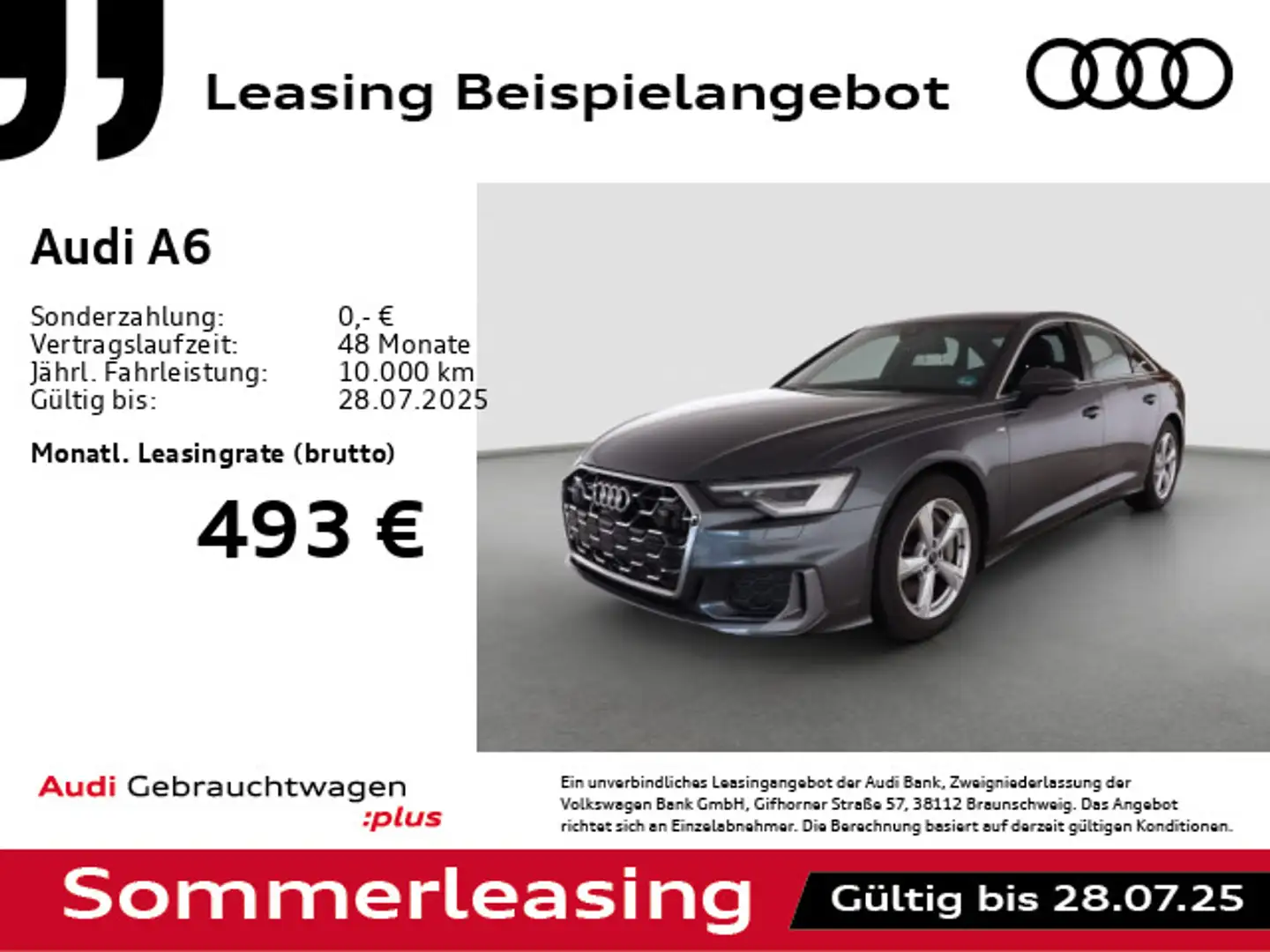 Audi A6 A6 Lim. 55 TFSI qu. S line S tronic *PANO*AHK* Grau - 1