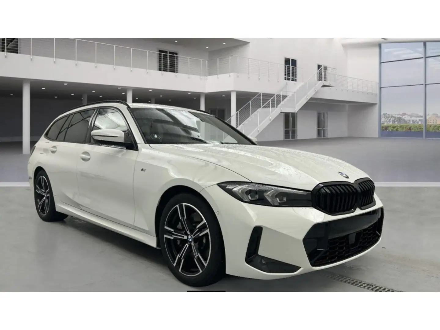 BMW 330 330iA M-Sport Touring 245CV*Hayon*ACC*Sièges chauf Blanc - 2