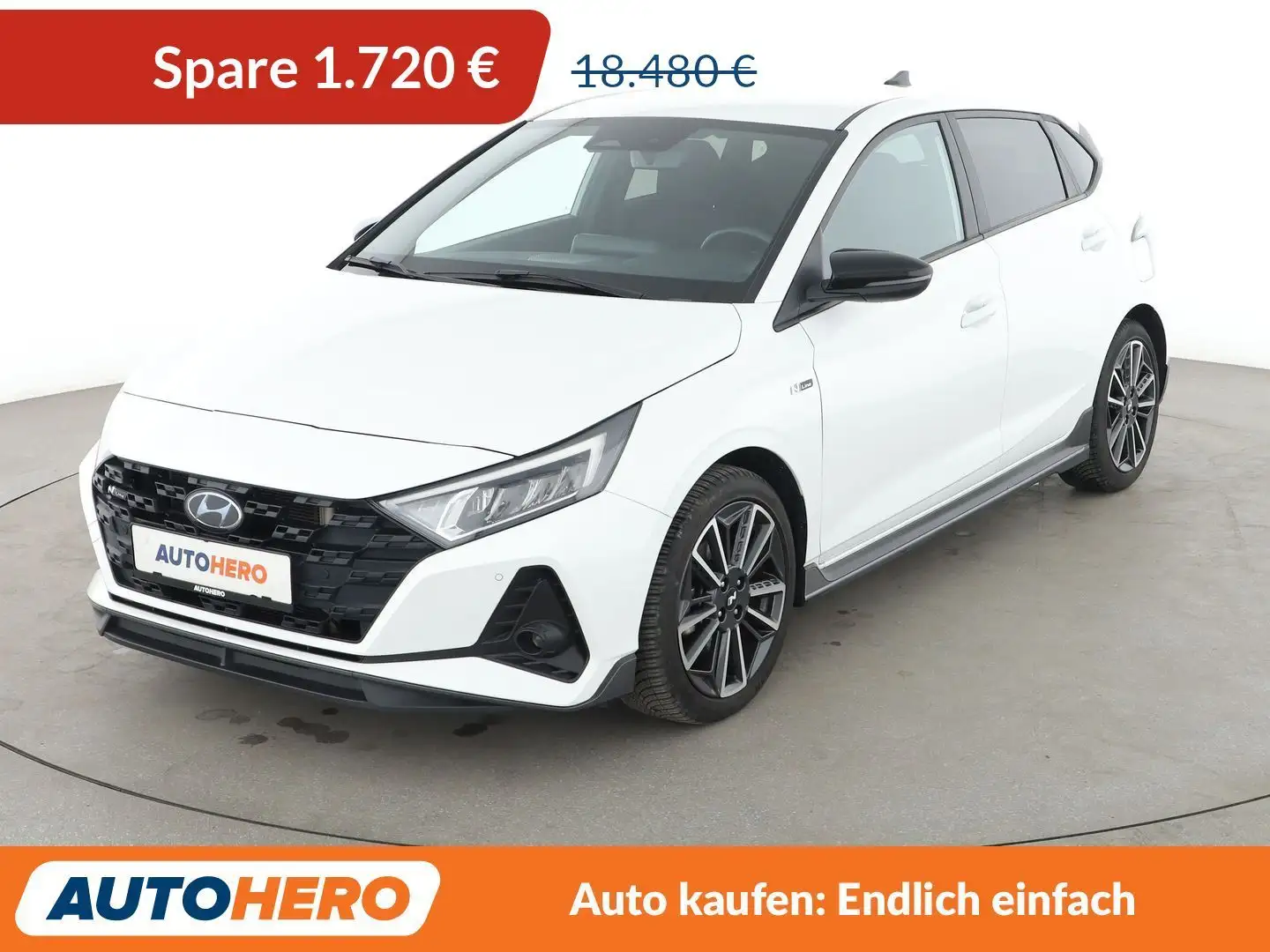 Hyundai i20 1.0 T-GDI Mild-Hybrid N Line *NAVI*LED*CAM*SHZ*LHZ Weiß - 1
