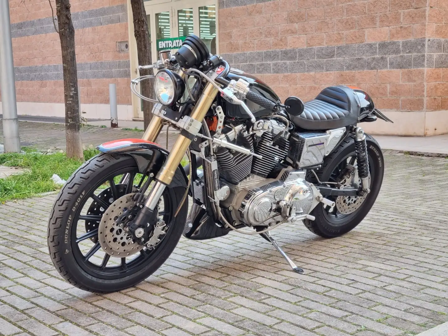 Harley-Davidson XL 883 SPORTSTER HUGGER SCRAMBLER**TARGA ROMA** - 1993 Fekete - 2