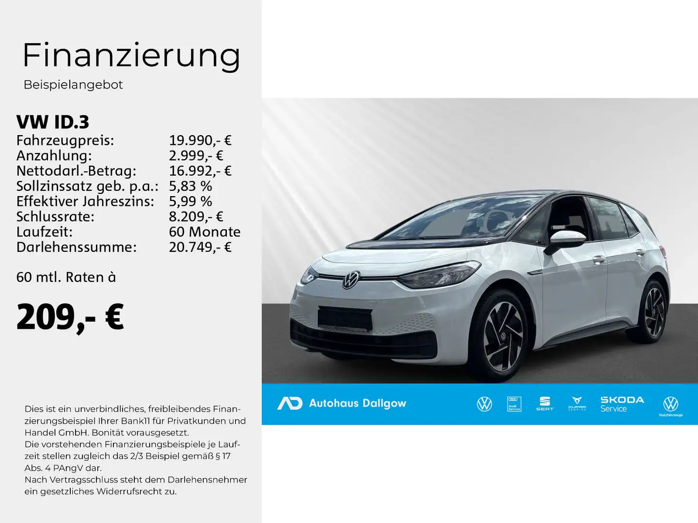 Volkswagen ID.3 Pro Performance 150kW 1-Gang-Automatik Blanc - 2