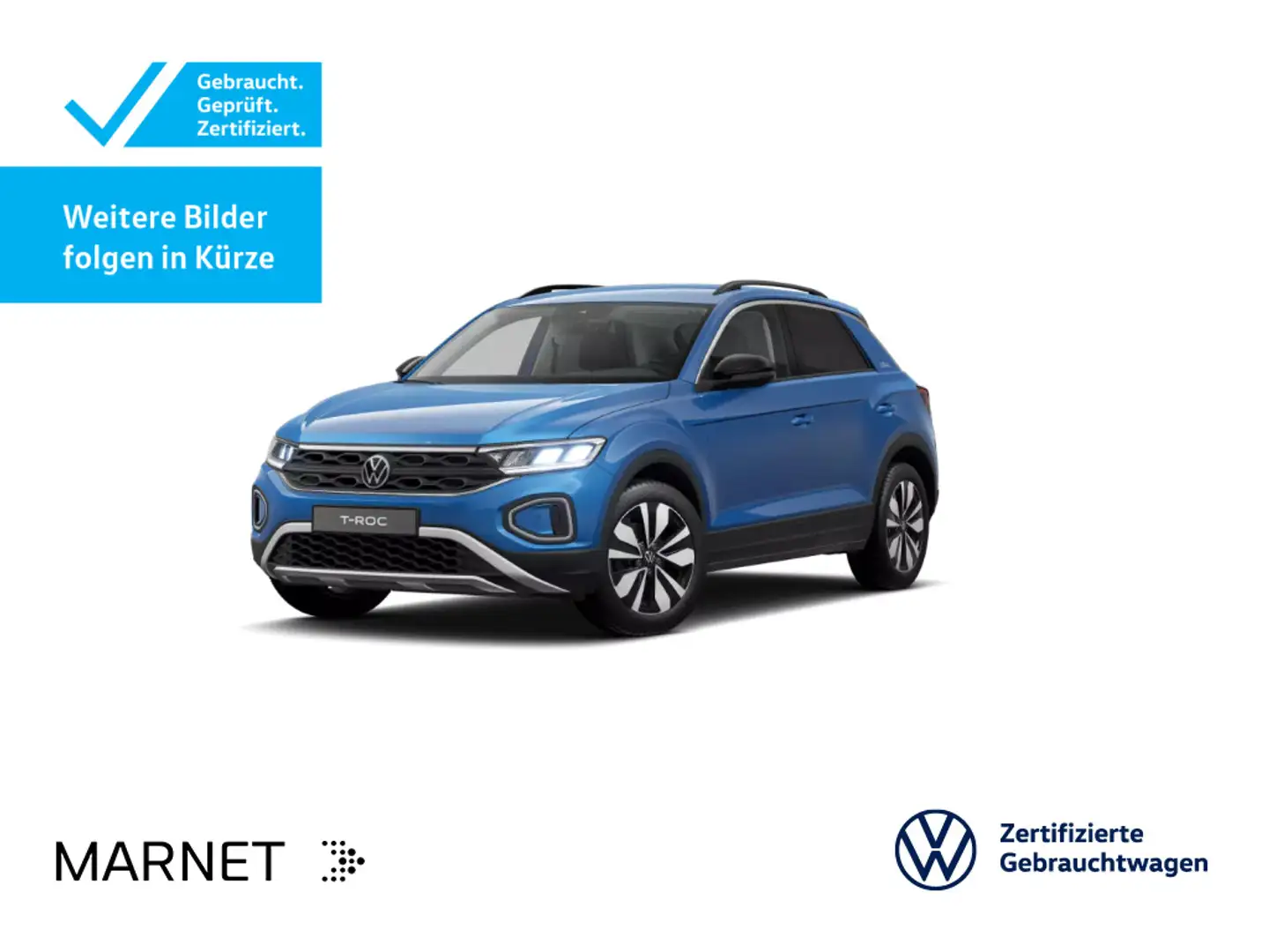 Volkswagen T-Roc 1.5 TSI DSG GOAL*LED*AHK*STHZG*NAVI*DIGITA Blau - 1