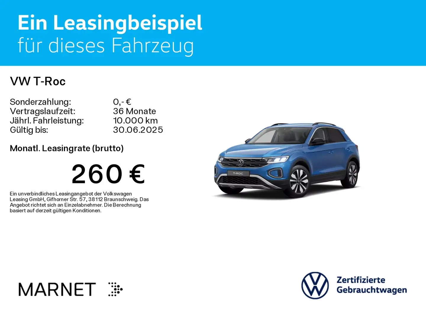 Volkswagen T-Roc 1.5 TSI DSG GOAL*LED*AHK*STHZG*NAVI*DIGITA Blau - 2