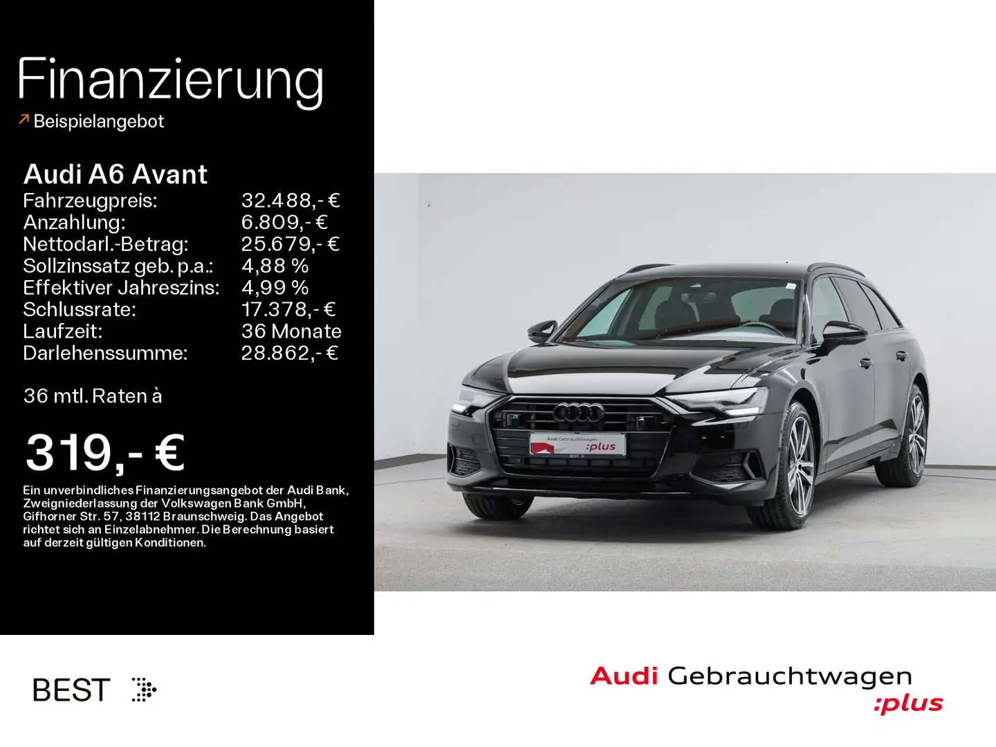 Audi A6 sport 40 TDI Tour*Kamera*Navi crna - 1