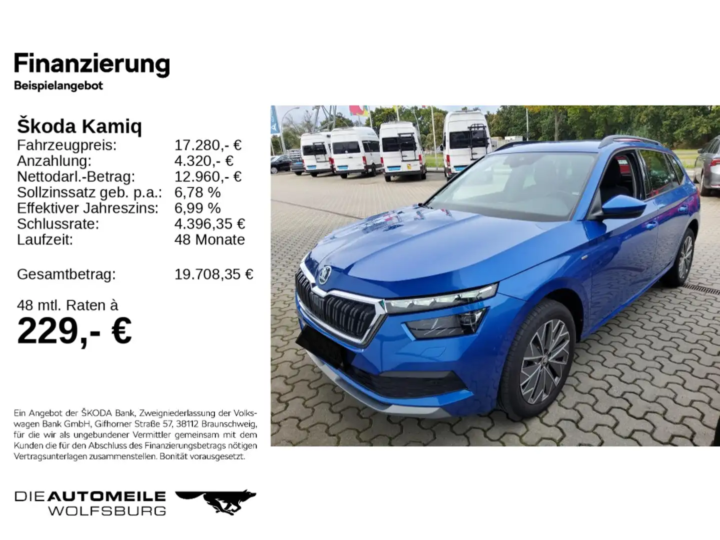 Skoda Kamiq 1.0 TSI Clever Rückfahrkam/Licht&Sicht Blau - 2