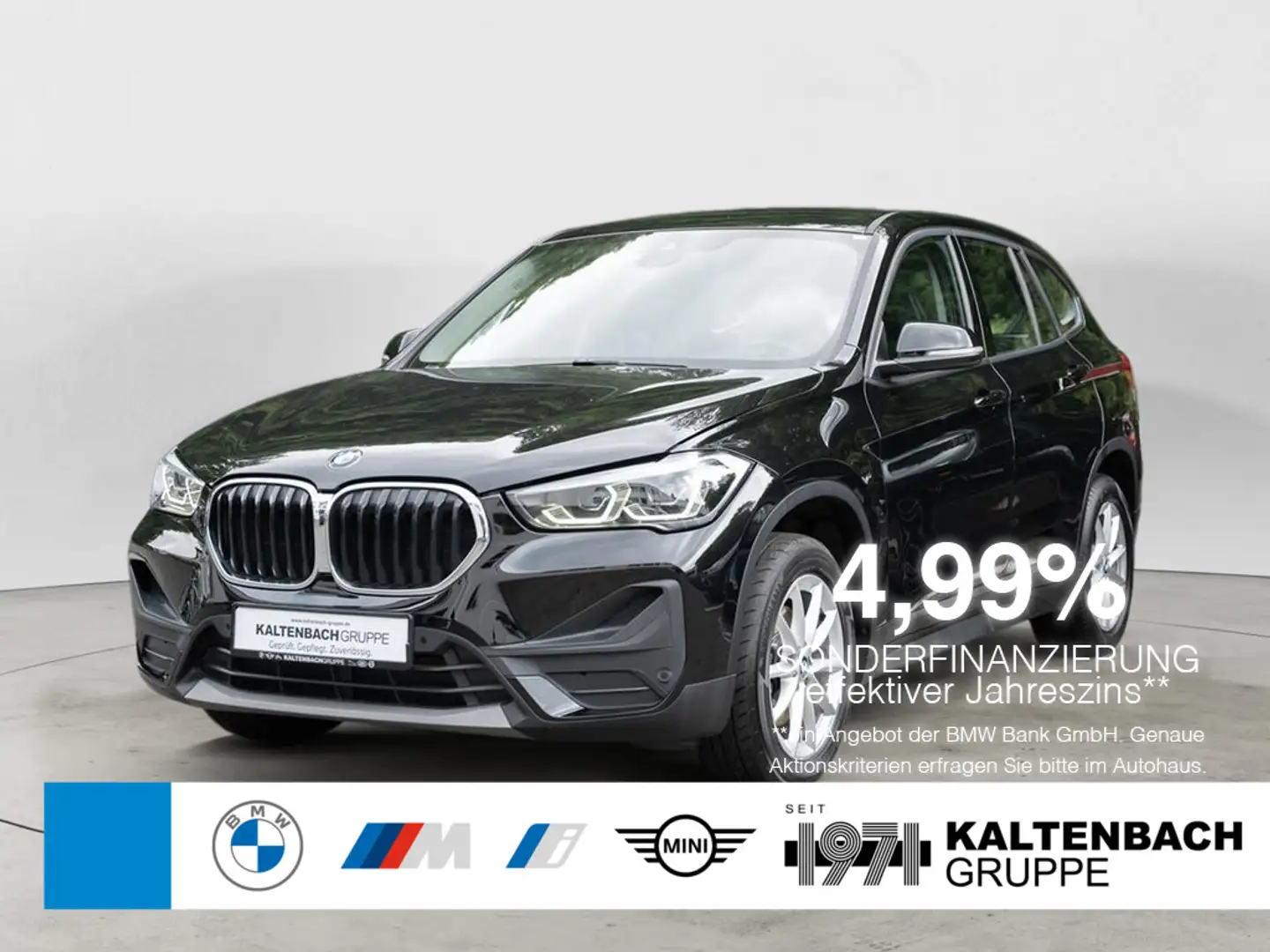 BMW X1 sDrive 18i Advantage AHK NAVI EL. HECKKL. Schwarz - 1