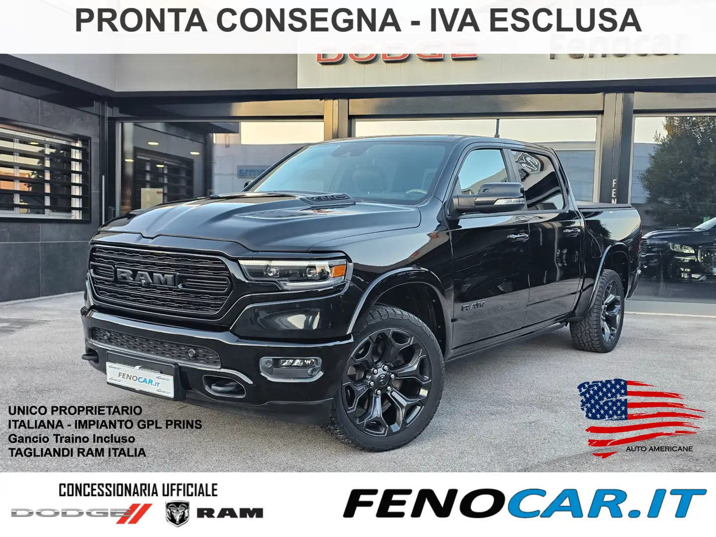 Dodge RAM 1500 5.7 V8 Crew Cab Limited Black Night at8 FULL Чёрный - 1