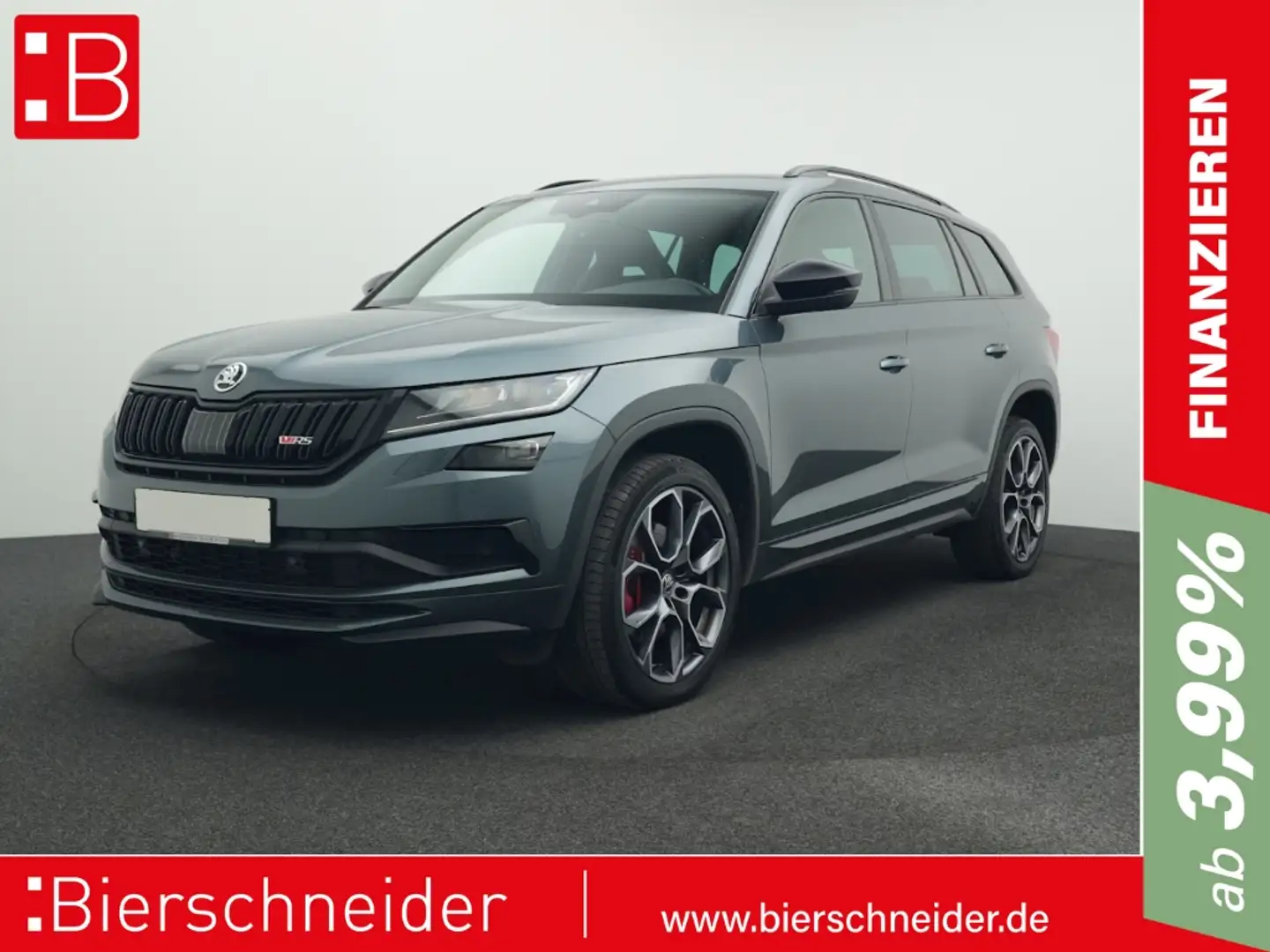 Skoda Kodiaq 2.0 TDI DSG 4x4 RS AHK STANDH eHECK 360 Gris - 1