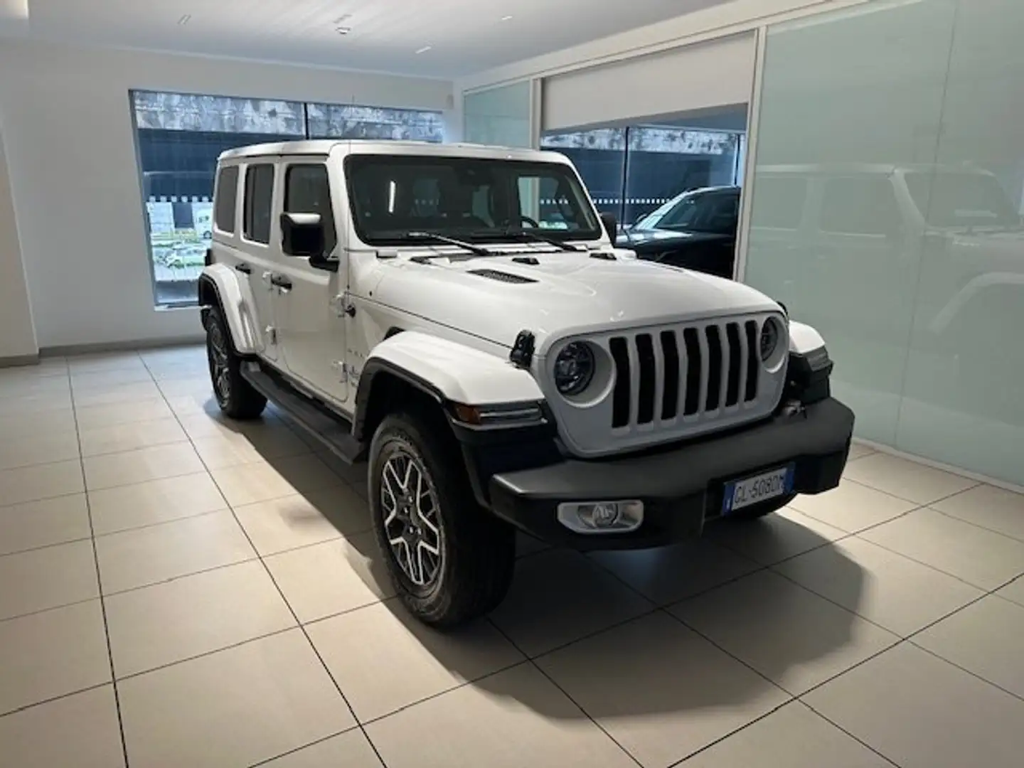 Jeep Wrangler Wrangler IV 4xe Unlimited 2.0 atx phev Sahara 4xe Blanc - 1