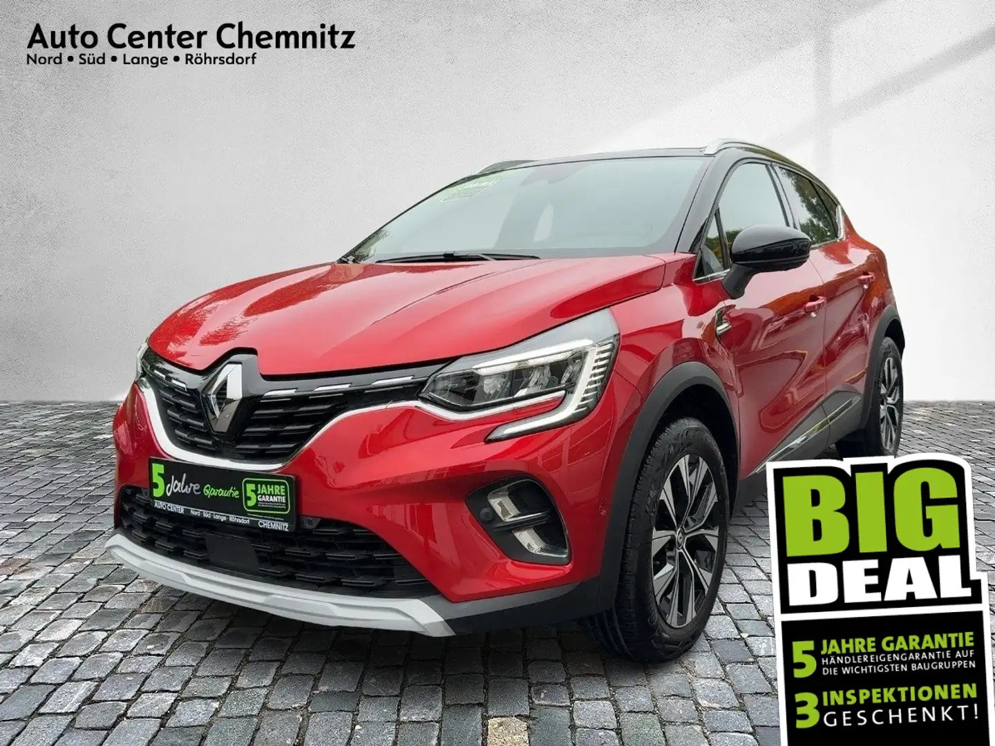 Renault Captur II 1.0 TCe 90 Techno LED/Navi/360°/BOSE Rot - 1