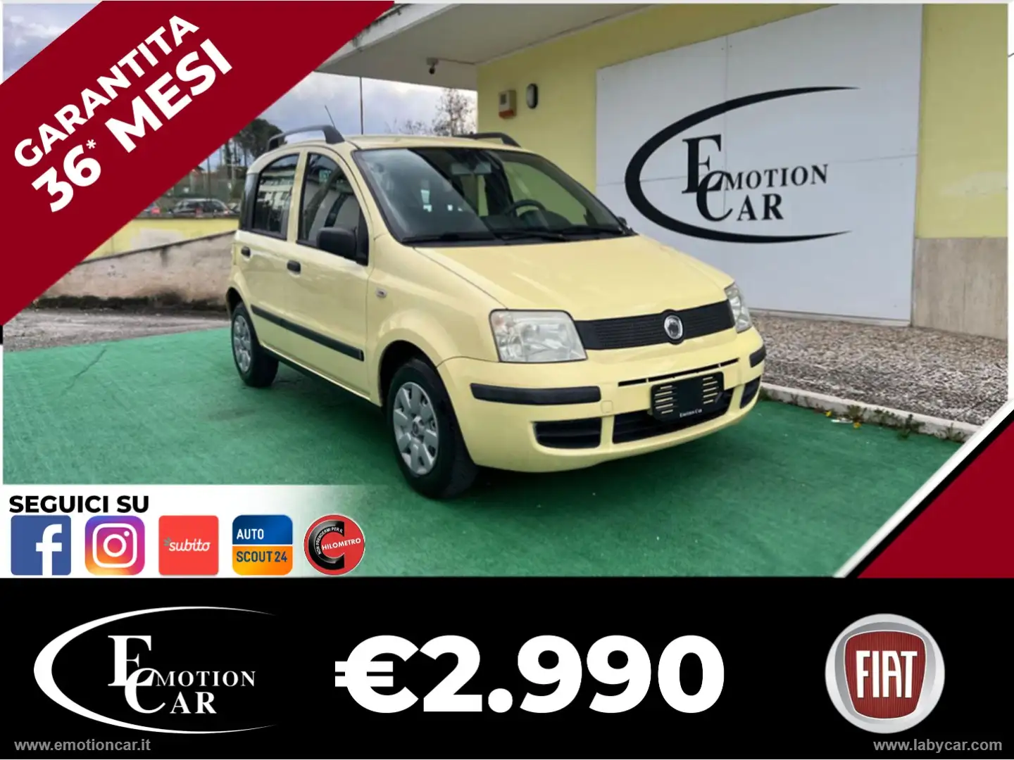Fiat Panda 1.1 ACTIVE -2009 Amarillo - 1