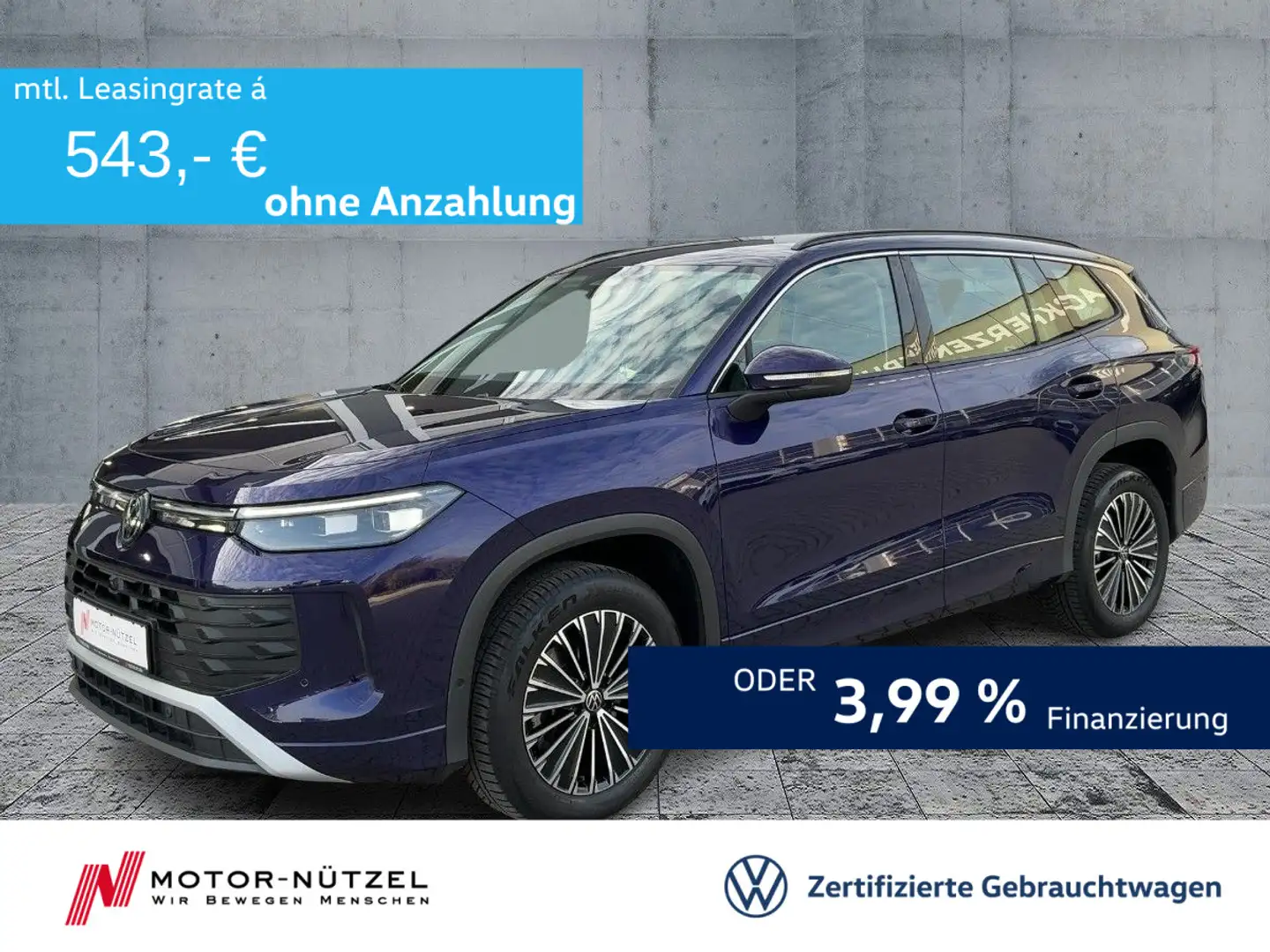 Volkswagen Tayron 2.0 TDI 4M LIFE HD-MATRIX+NAVI+AHK+DCC+7S Violett - 1